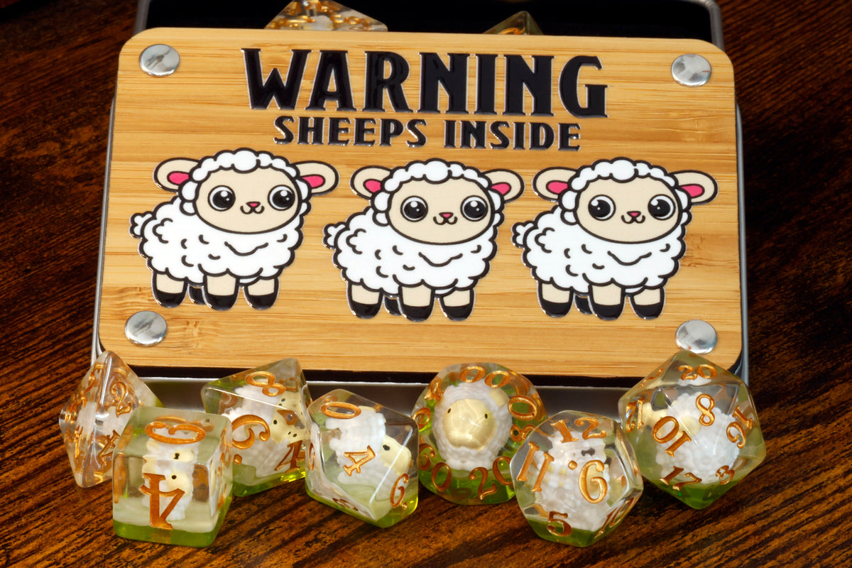 Shepherd's Luck Dice Set & Box – Sheep Inclusions
