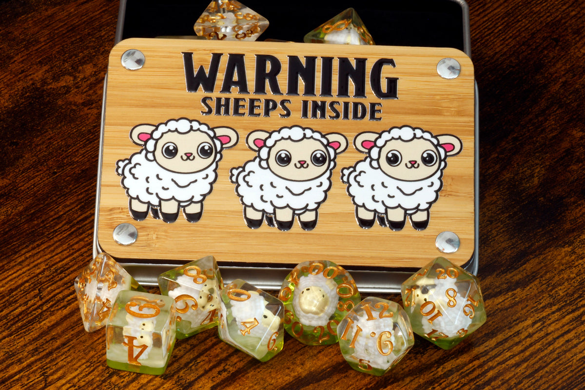Shepherd's Luck Dice Set & Box – Sheep Inclusions