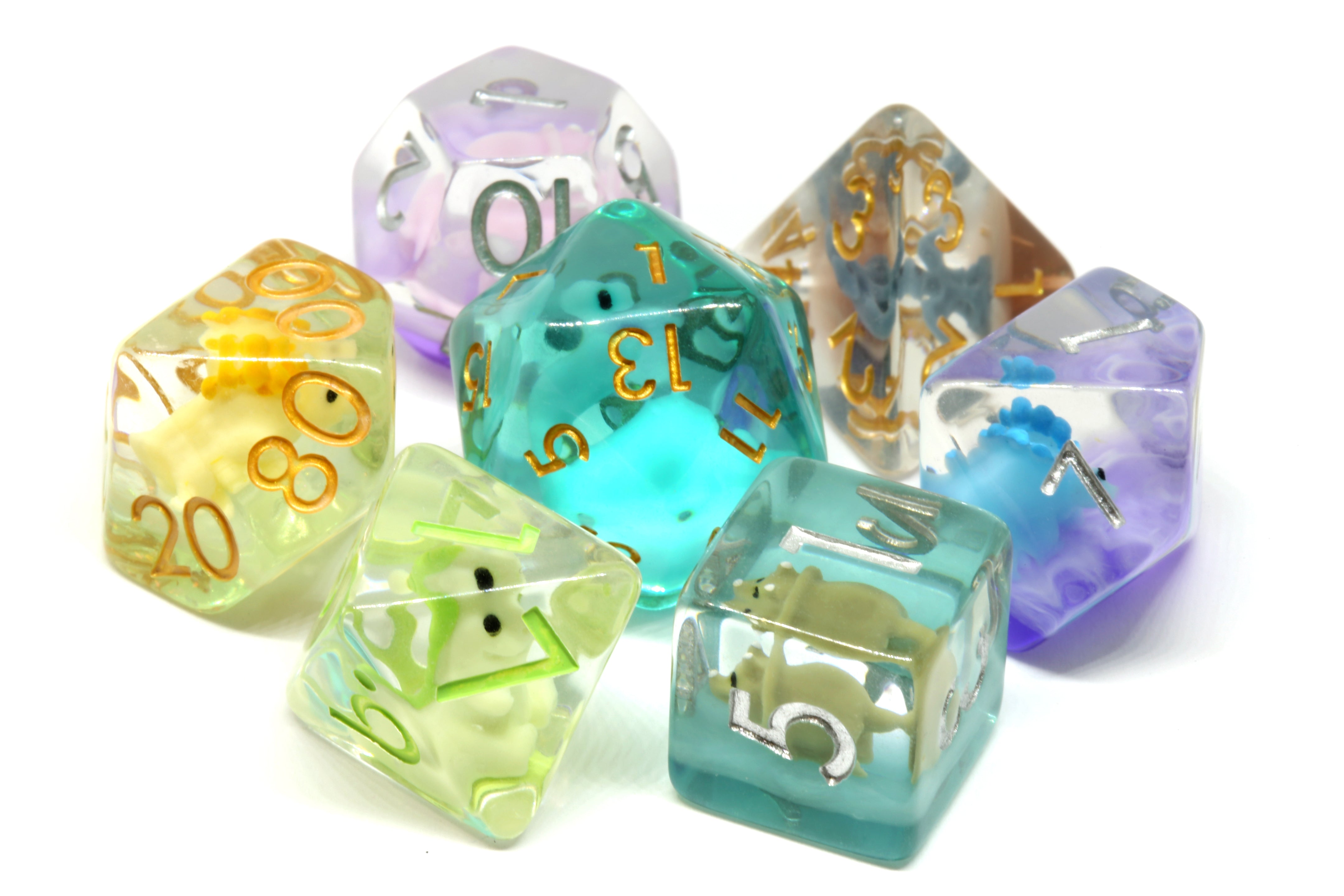 Dinosaur mix dice set - The Wizard's Vault