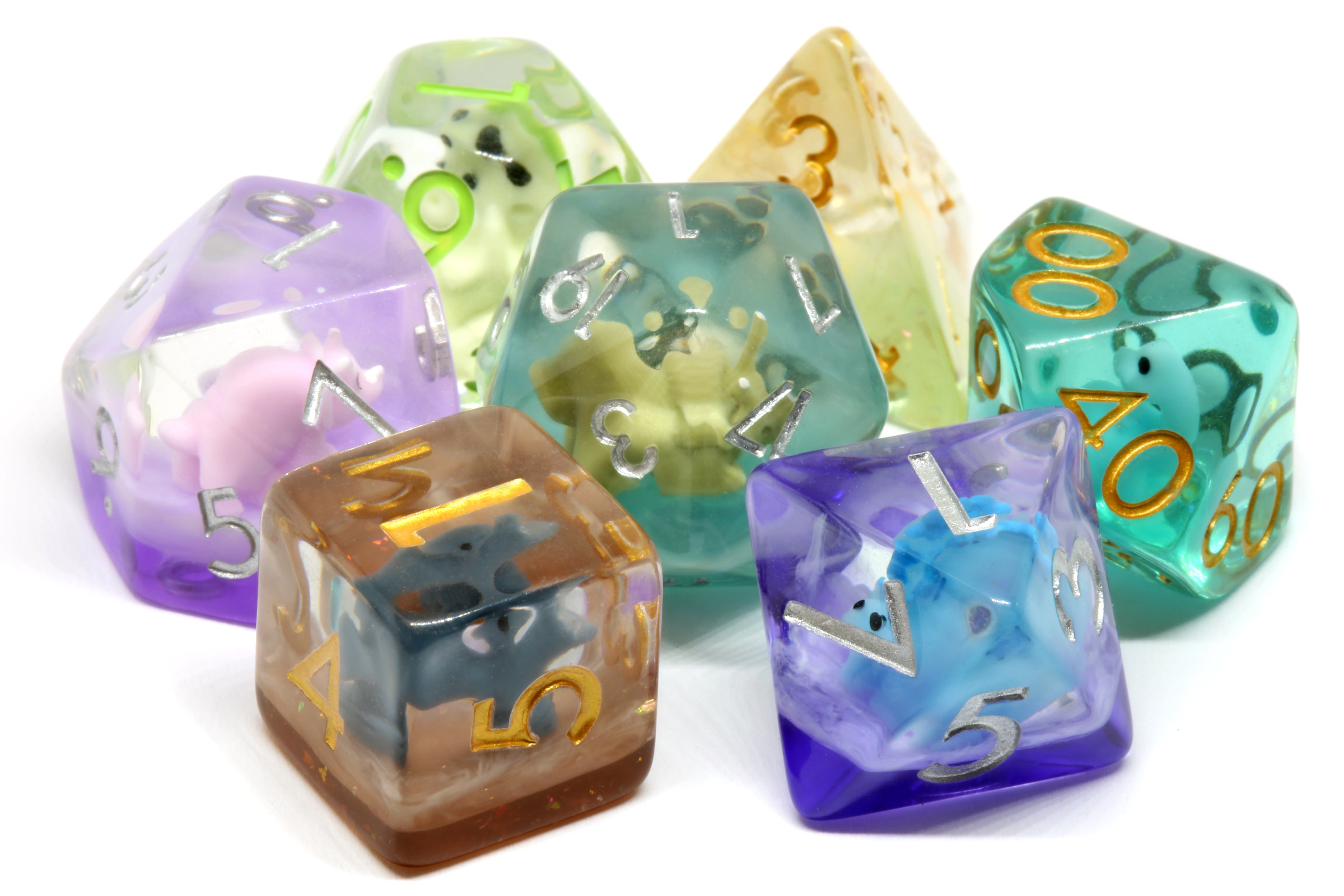 Dinosaur mix dice set - The Wizard's Vault