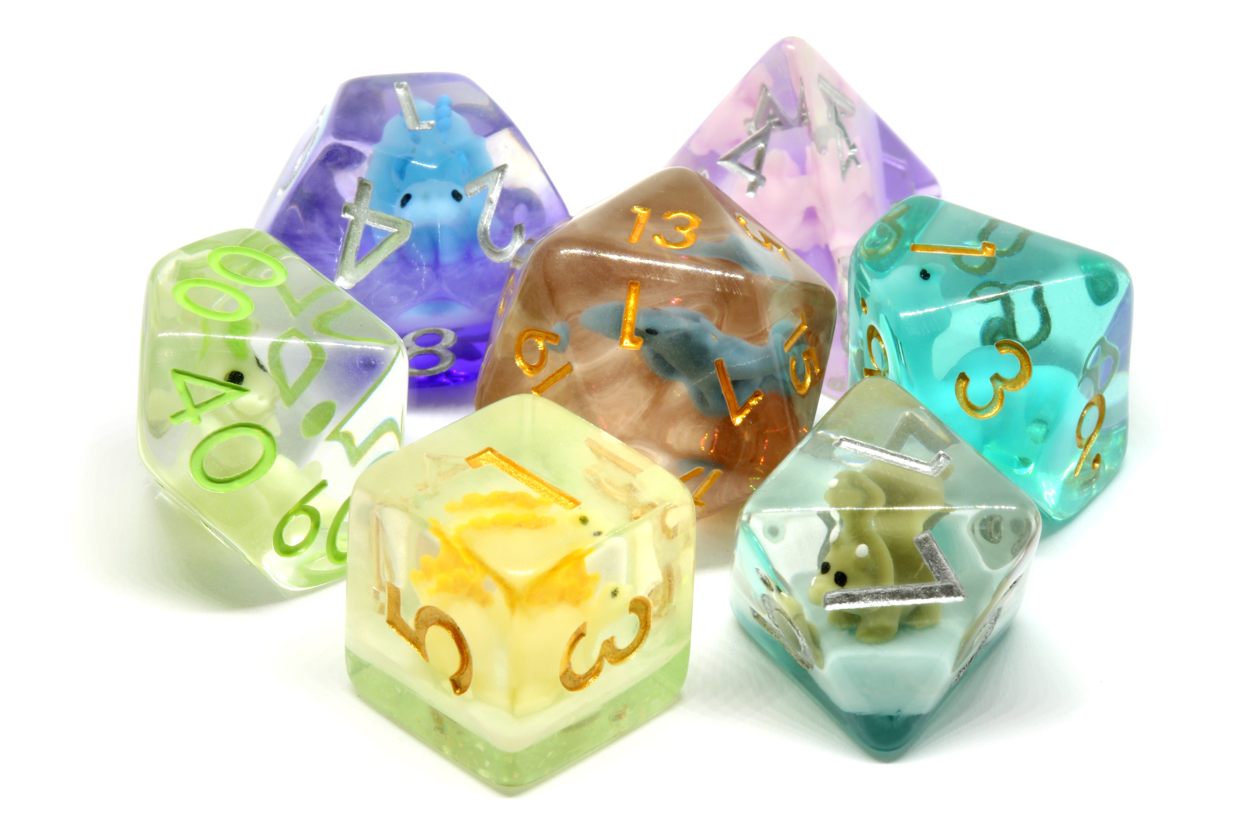 Dinosaur mix dice set - The Wizard's Vault