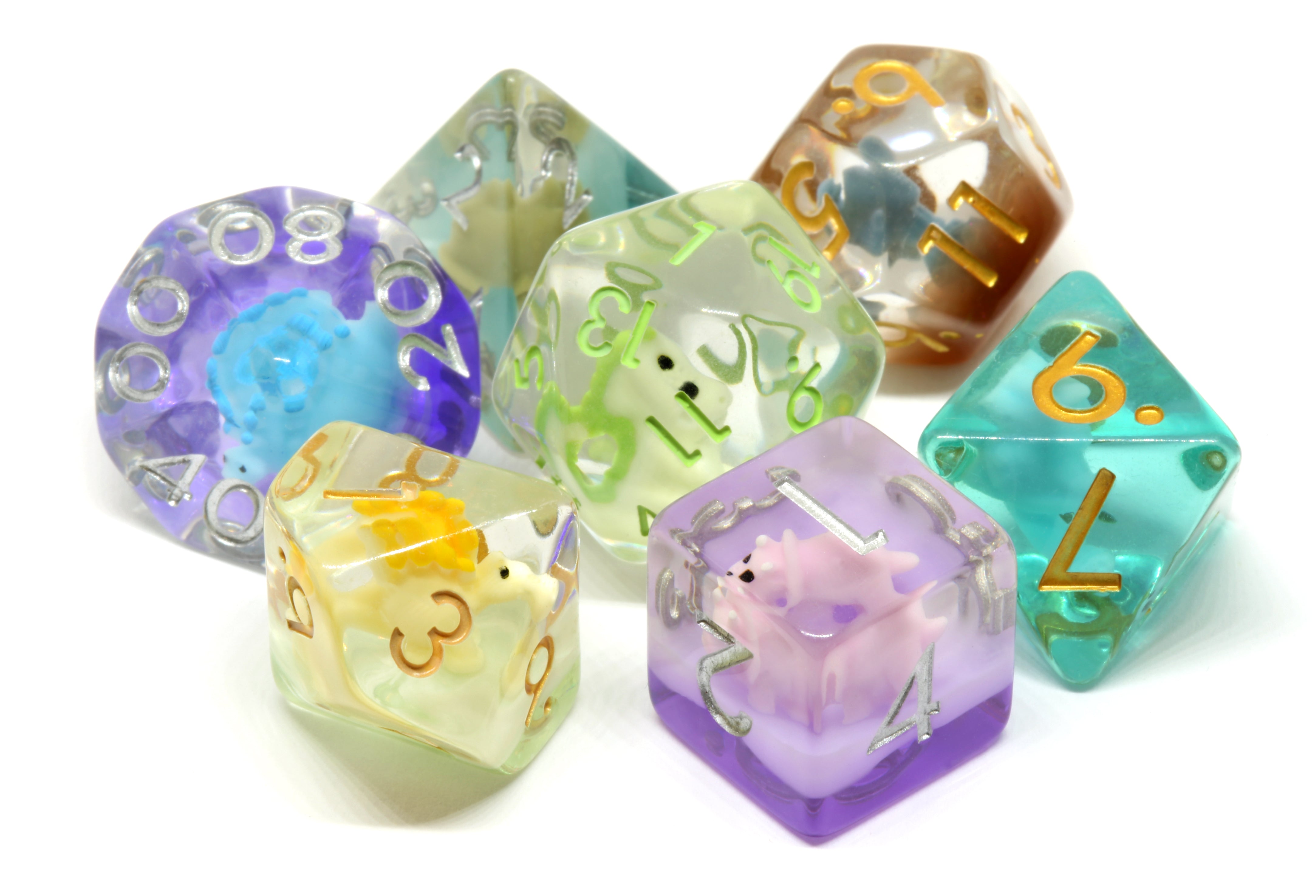 Dinosaur mix dice set - The Wizard's Vault