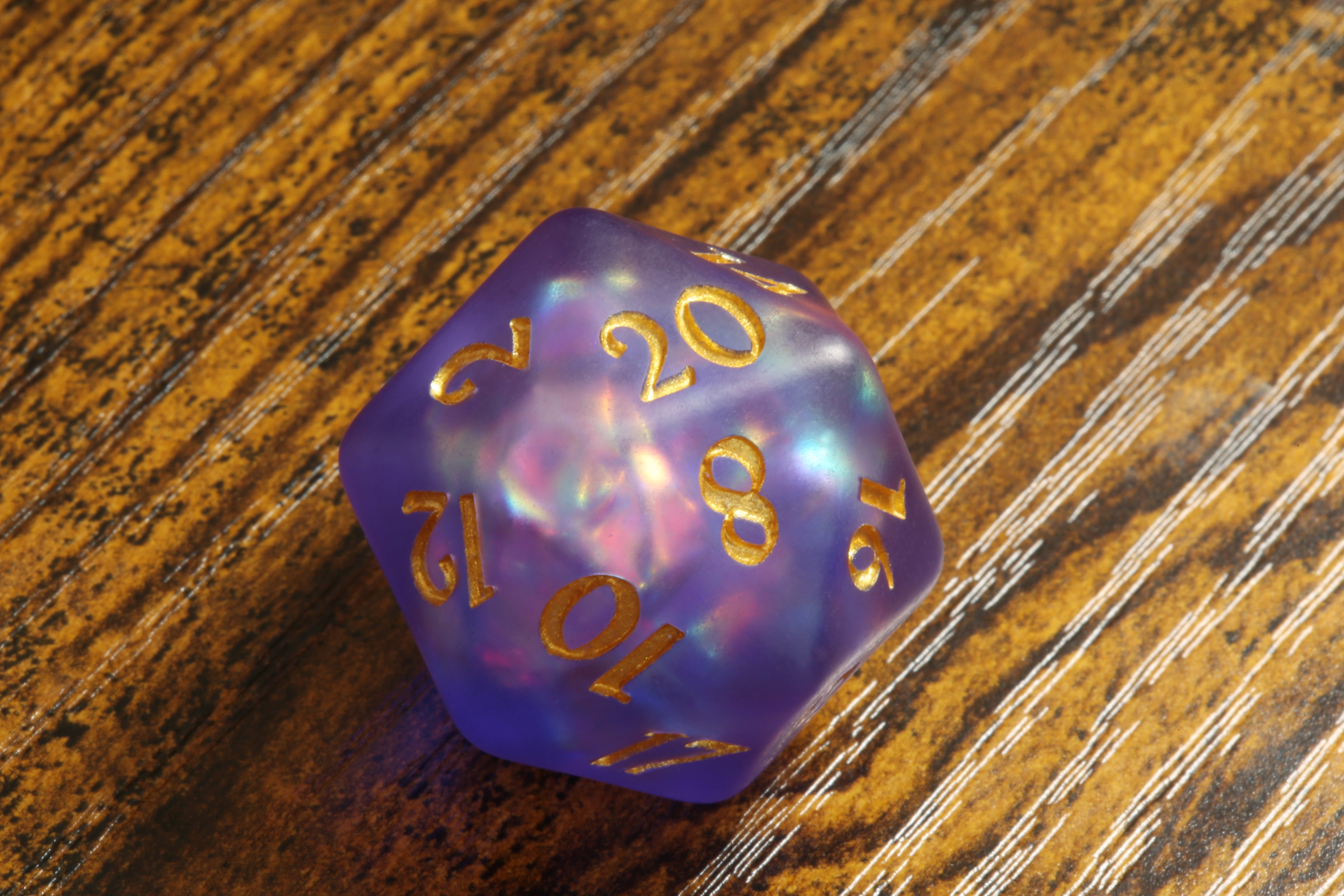 Mystical Opal Large D20 Dice collection - Extra Large D20 - The Wizard's Vault