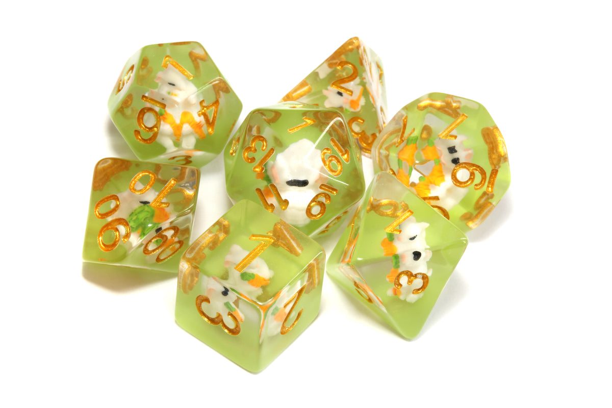 Lucky Rabbit dice set - The Wizard's Vault