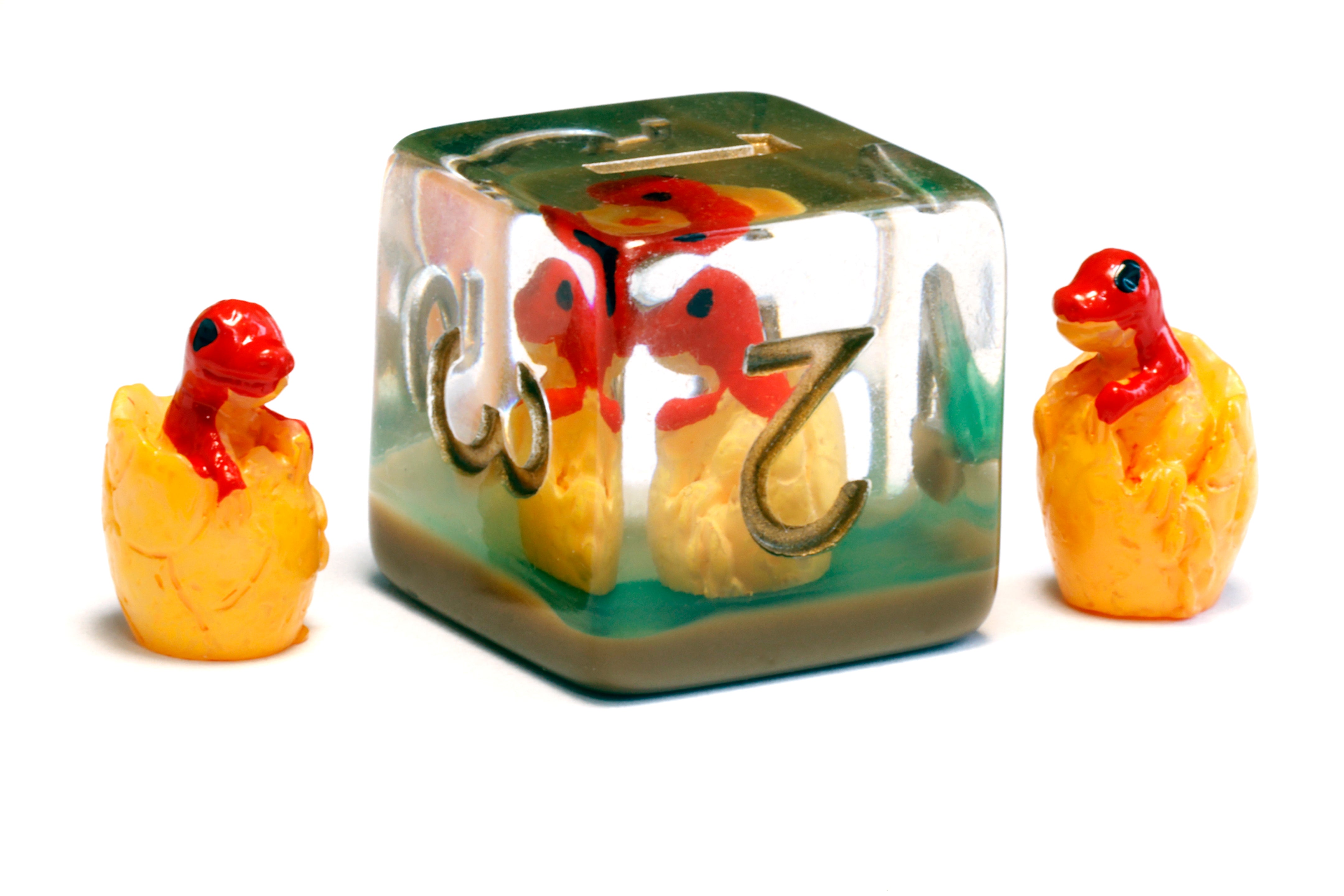Red Dragon Hatchling dice set - The Wizard's Vault