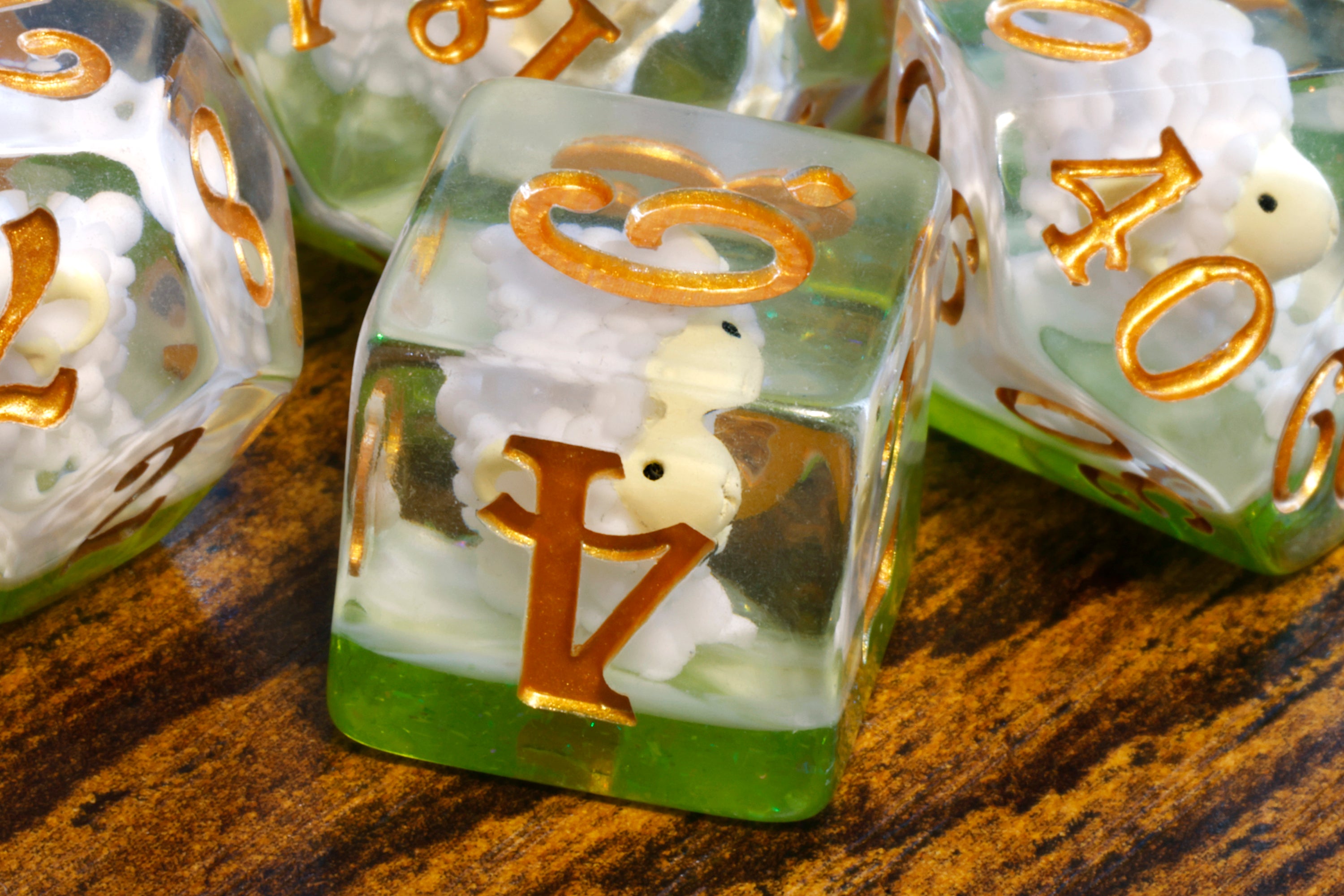 Sheep dice set - Sheppard's Luck - The Wizard's Vault