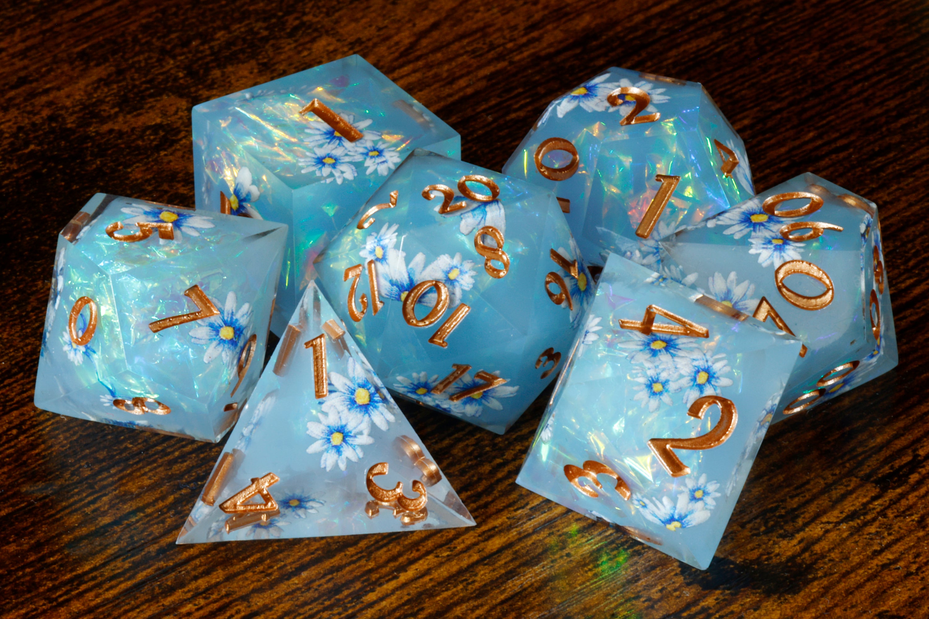 Celestial Daisies Dice Set - The Wizard's Vault