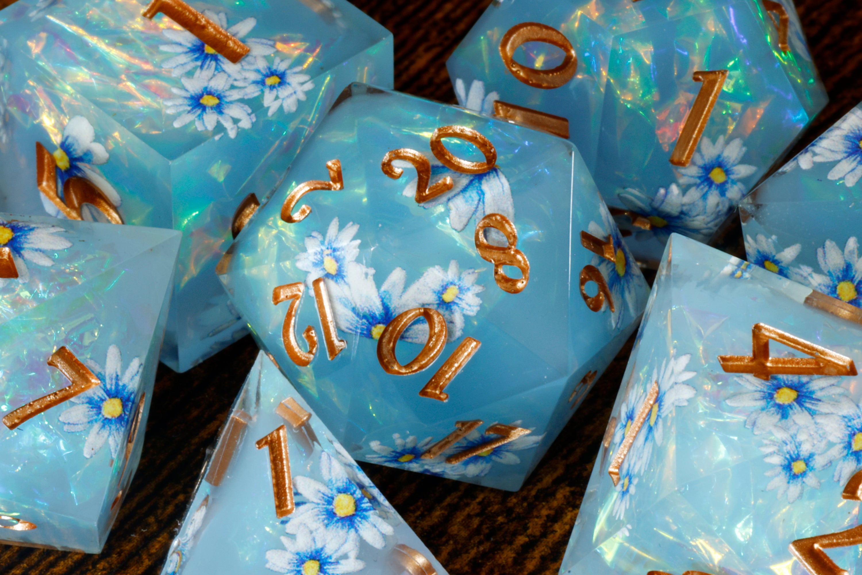 Celestial Daisies Dice Set - The Wizard's Vault
