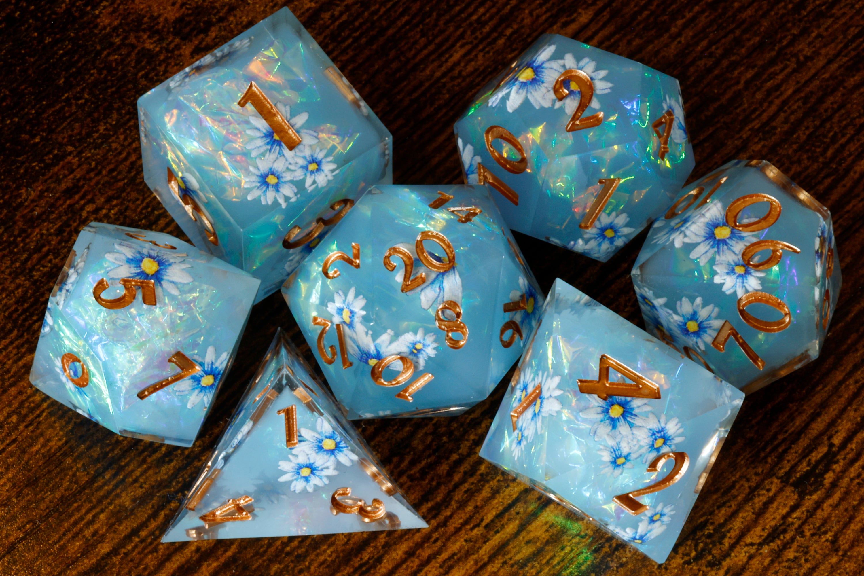 Celestial Daisies Dice Set - The Wizard's Vault