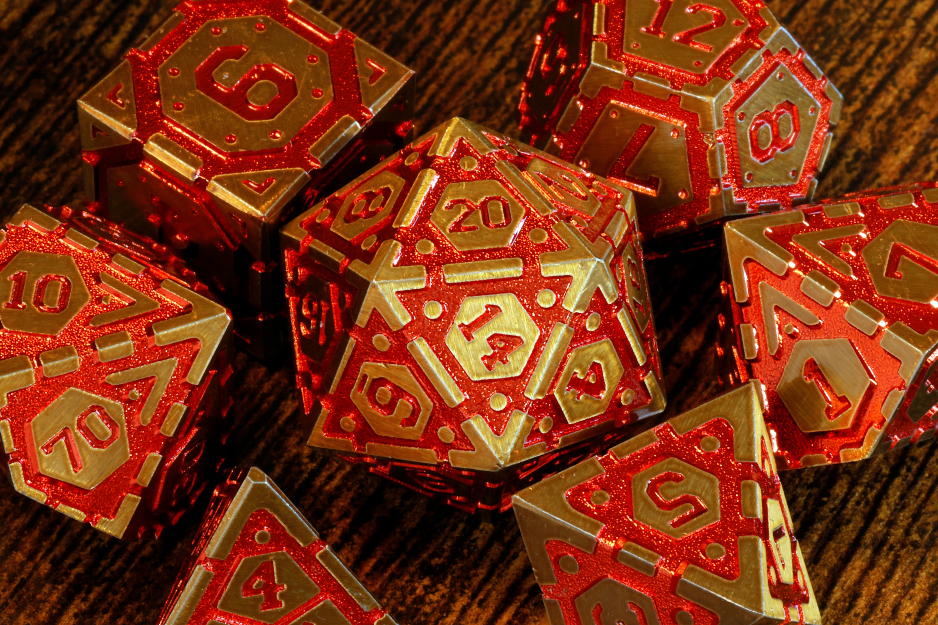 Volcanic Vault dice set - The Wizard's Vault