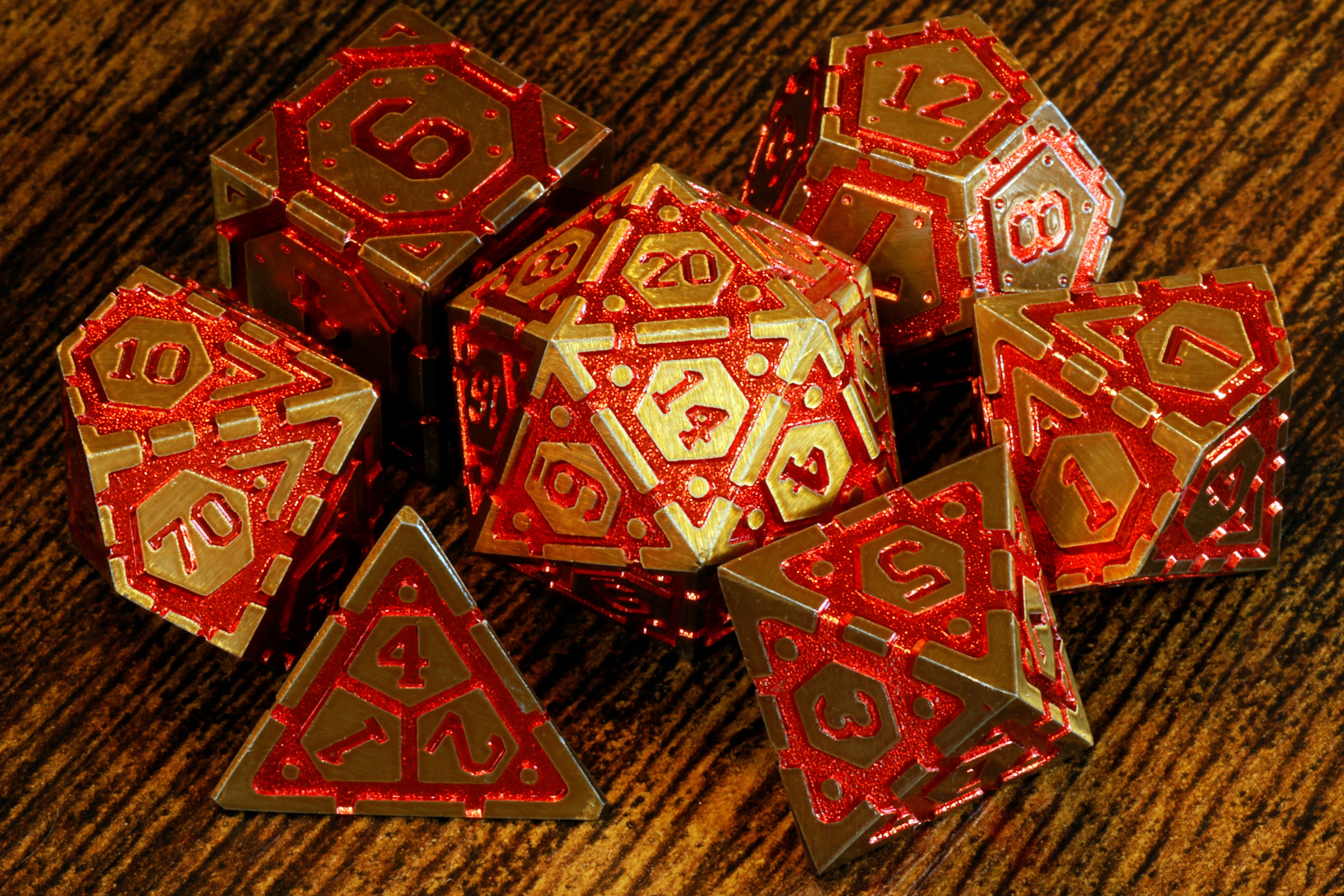 Volcanic Vault dice set - The Wizard's Vault