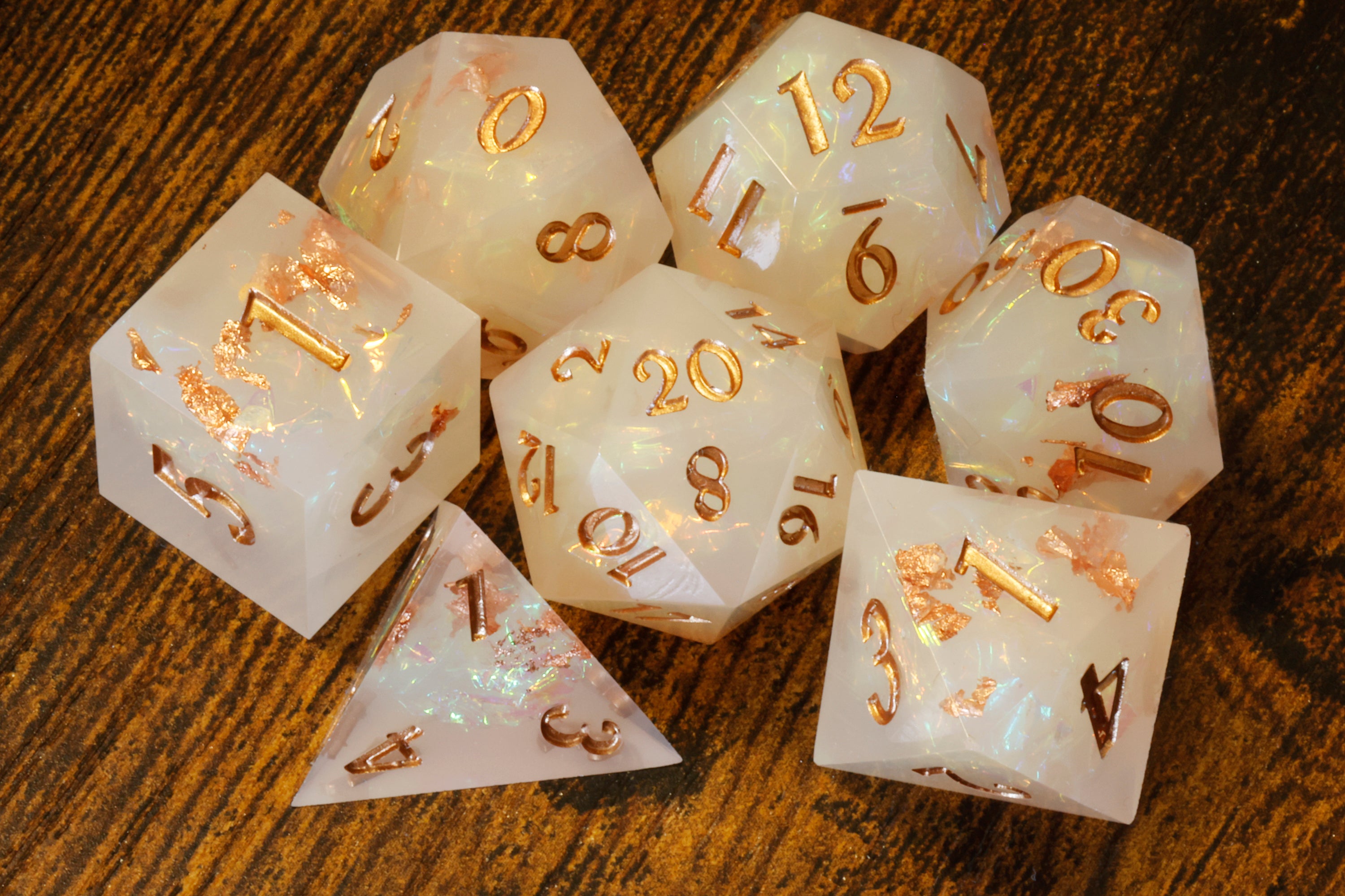 Angelic Hope Dice Set - The Wizard's Vault