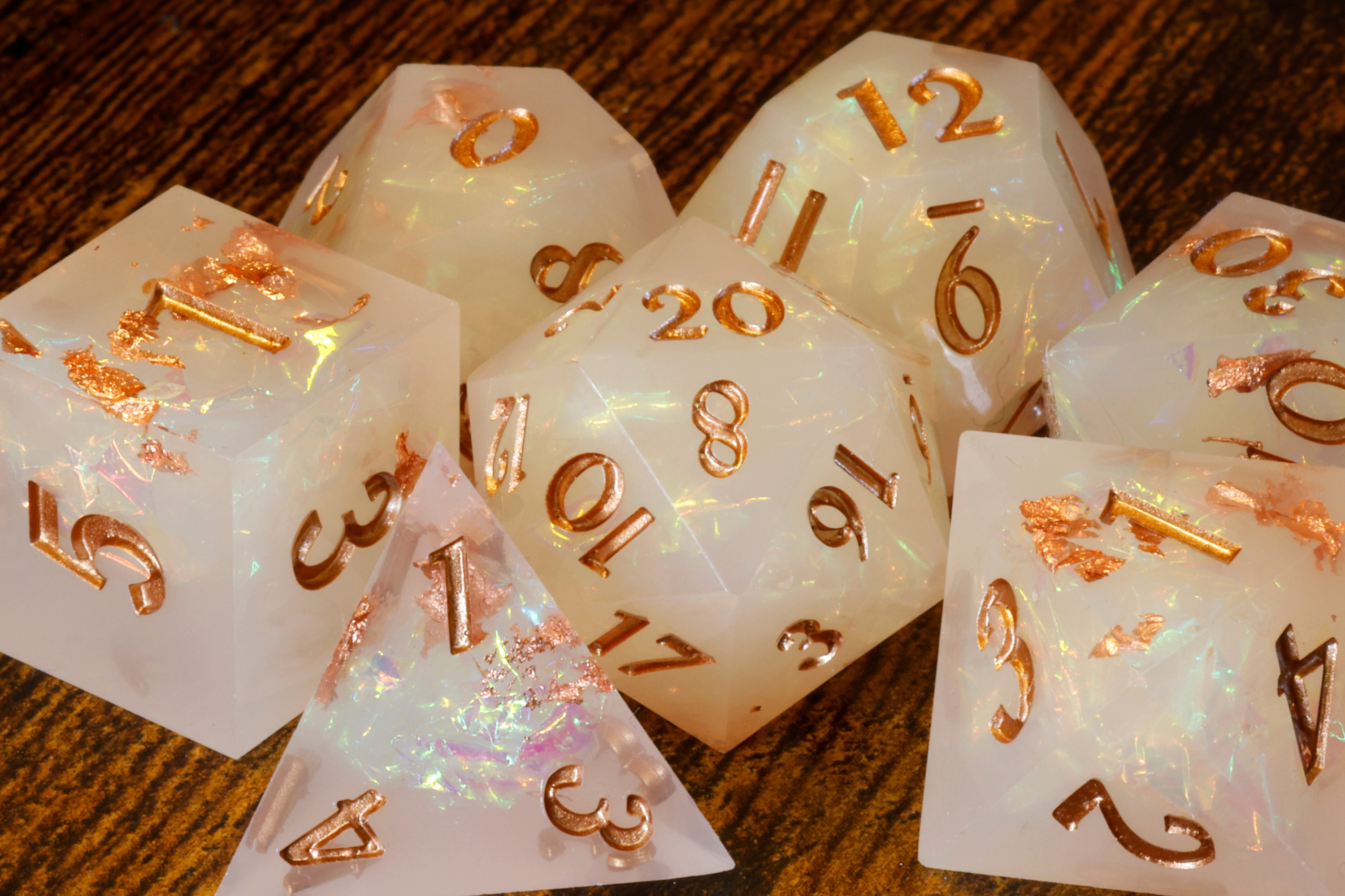 Angelic Hope Dice Set - The Wizard's Vault