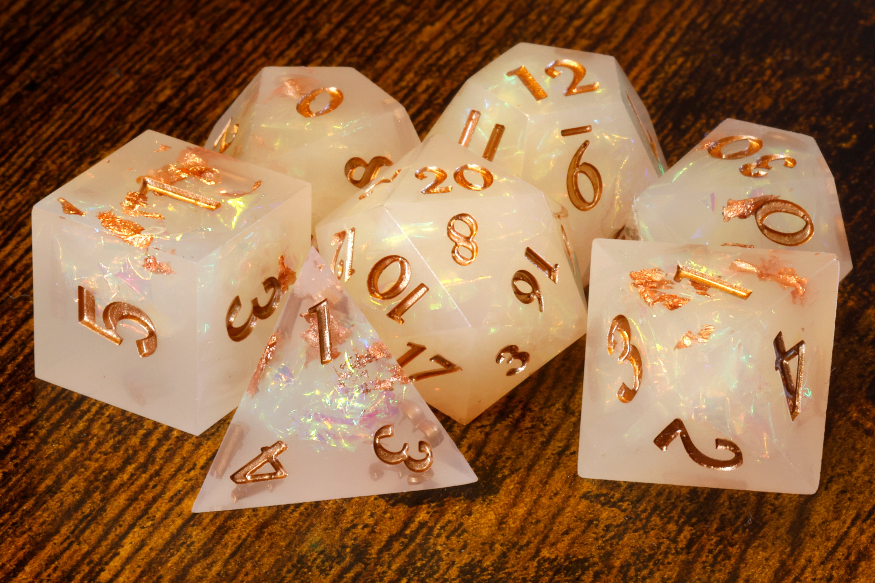 Angelic Hope Dice Set - The Wizard's Vault
