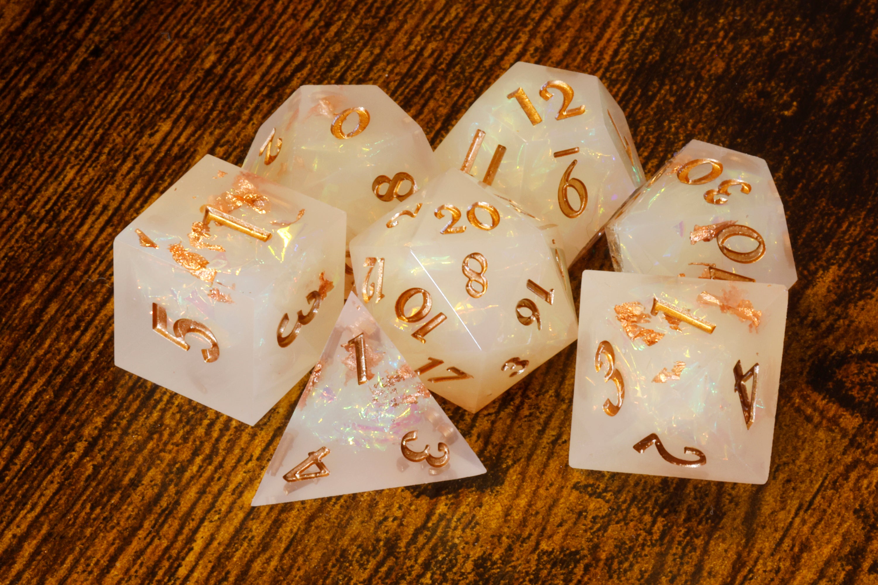 Angelic Hope Dice Set - The Wizard's Vault