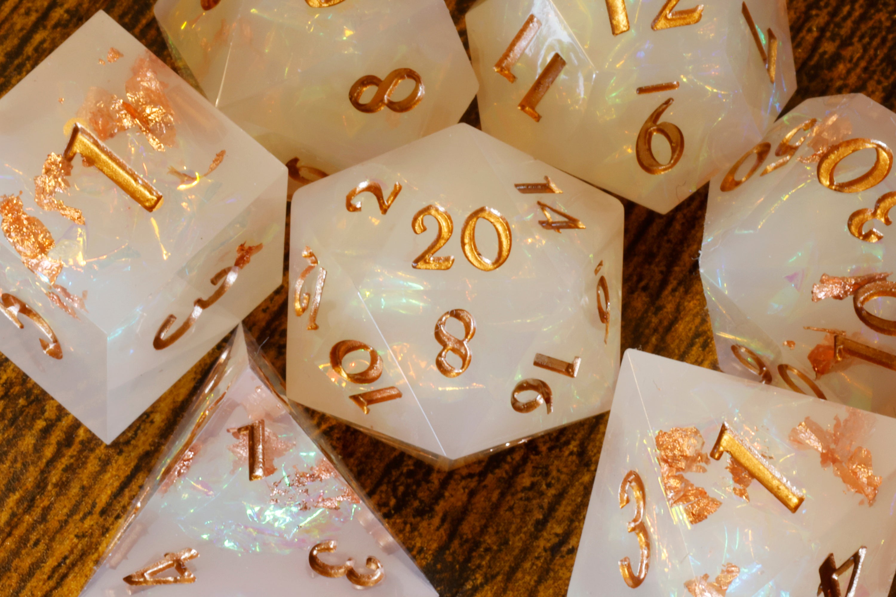 Angelic Hope Dice Set - The Wizard's Vault