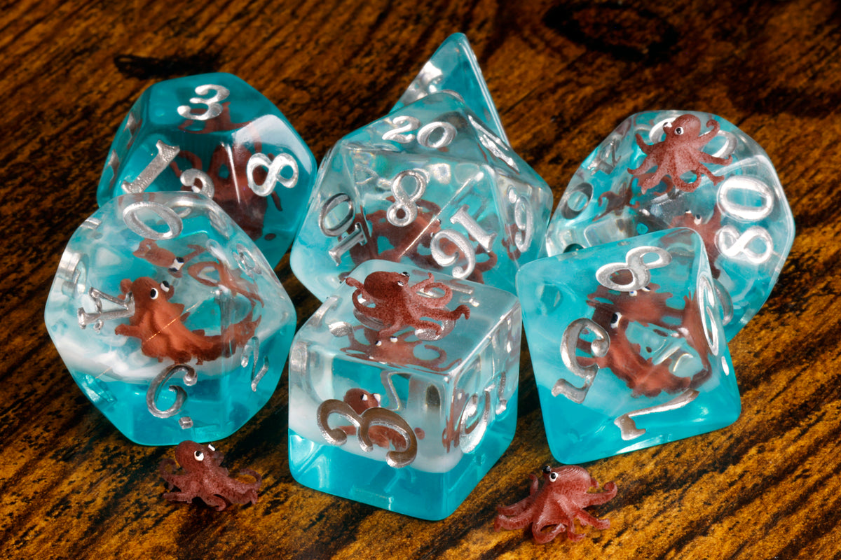 NEW - Octopus dice set - The Wizard's Vault