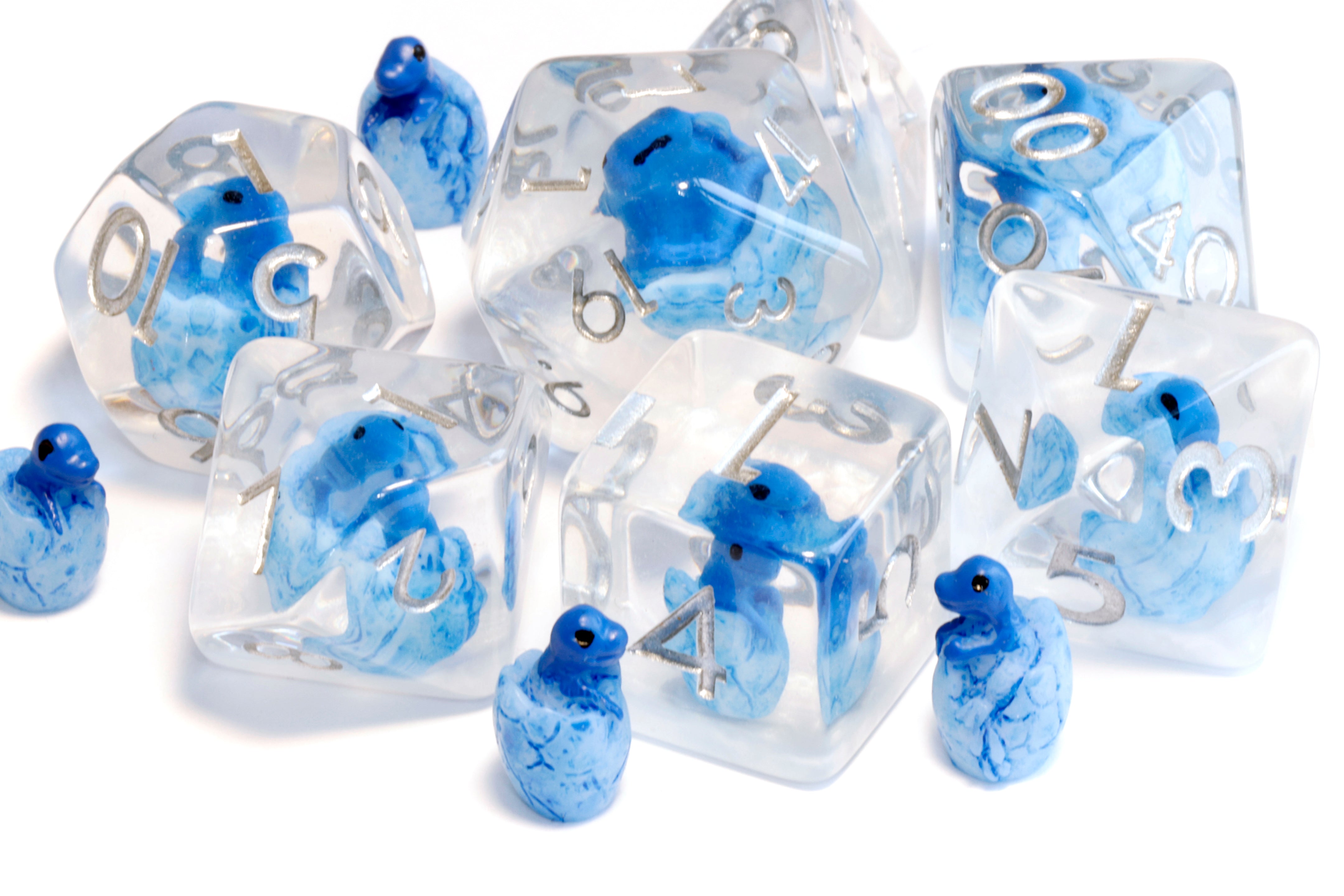 Frost Dragon Hatchling dice set