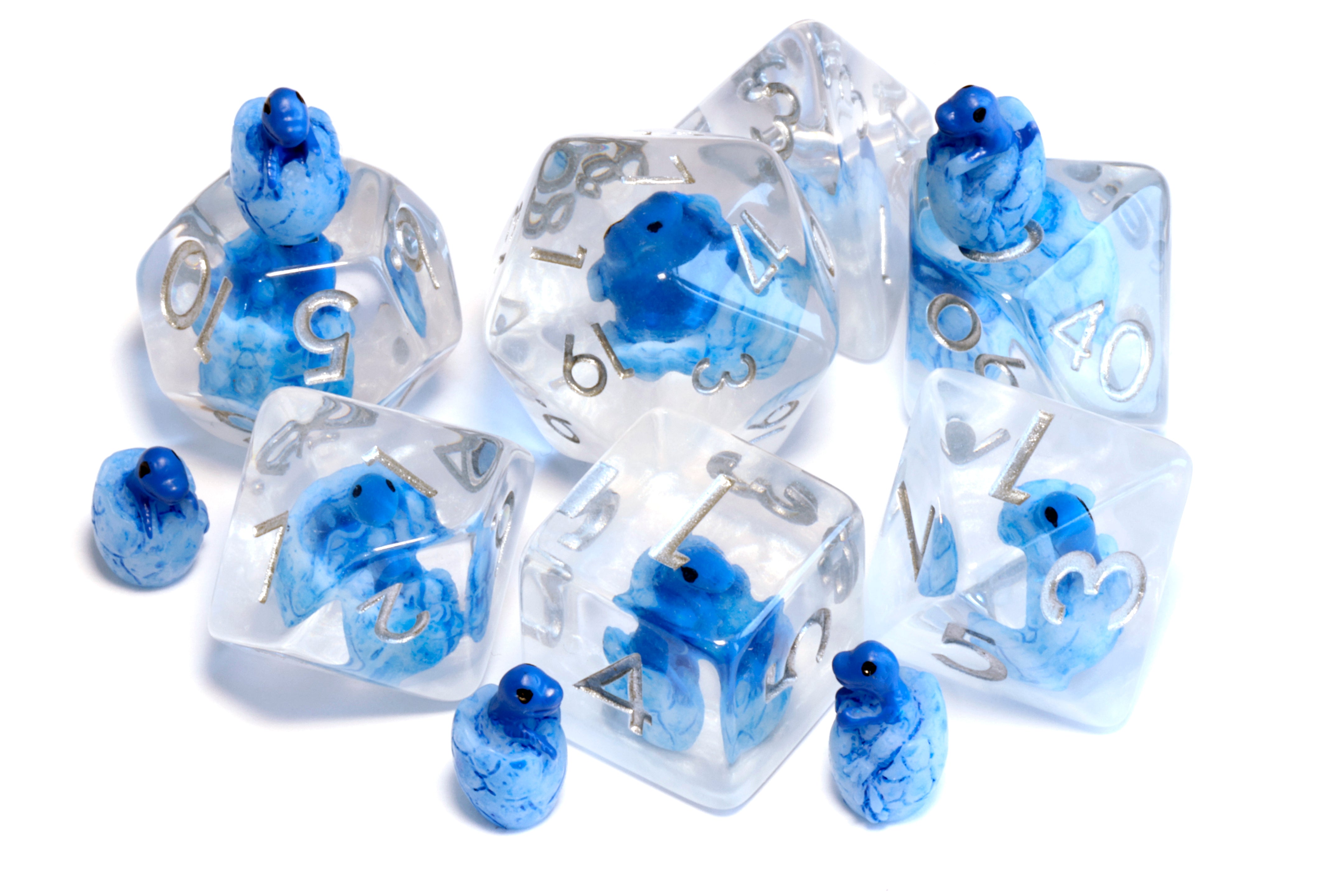 Frost Dragon Hatchling dice set