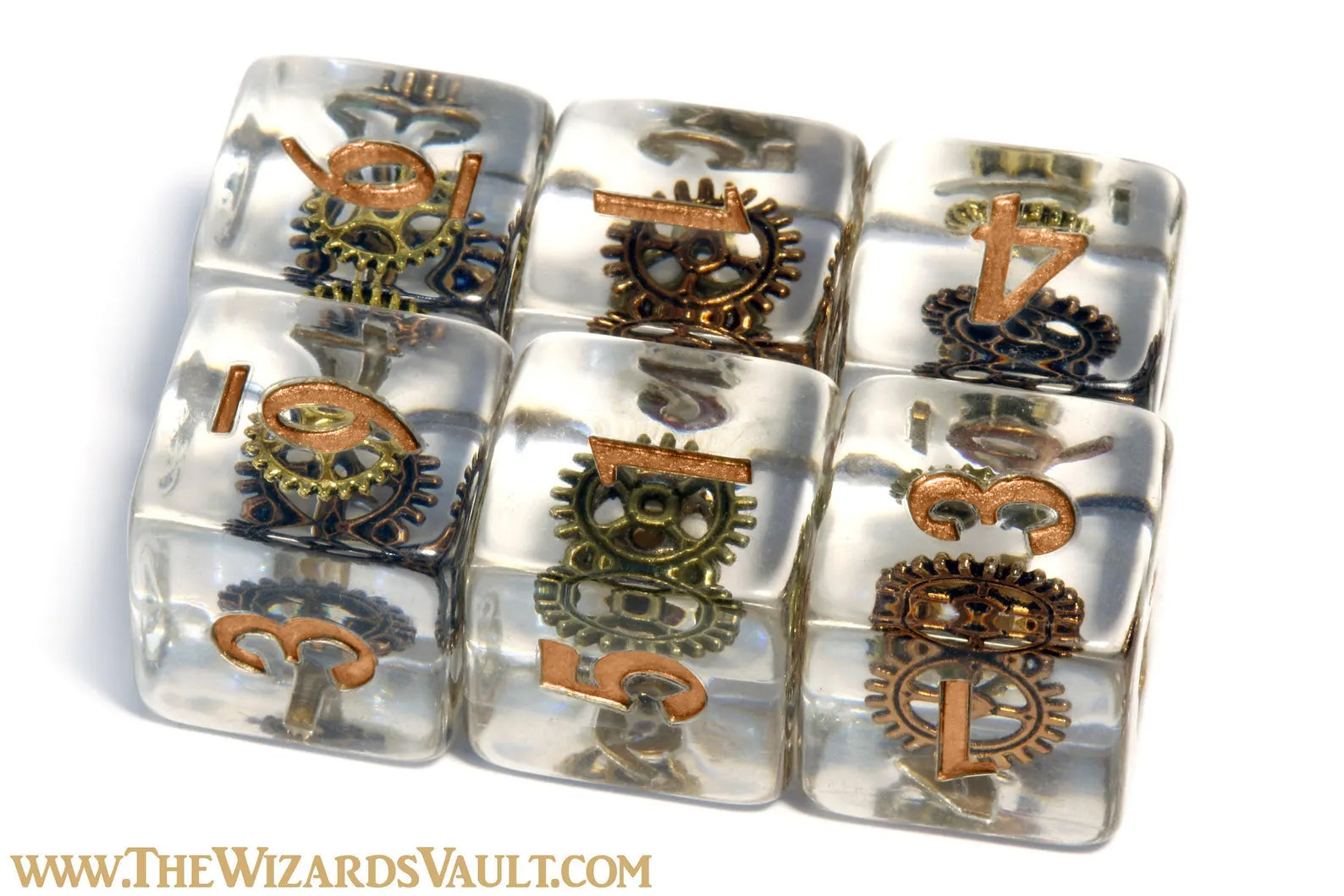 Gnome Tinkerer D6 Dice - The Wizard's Vault