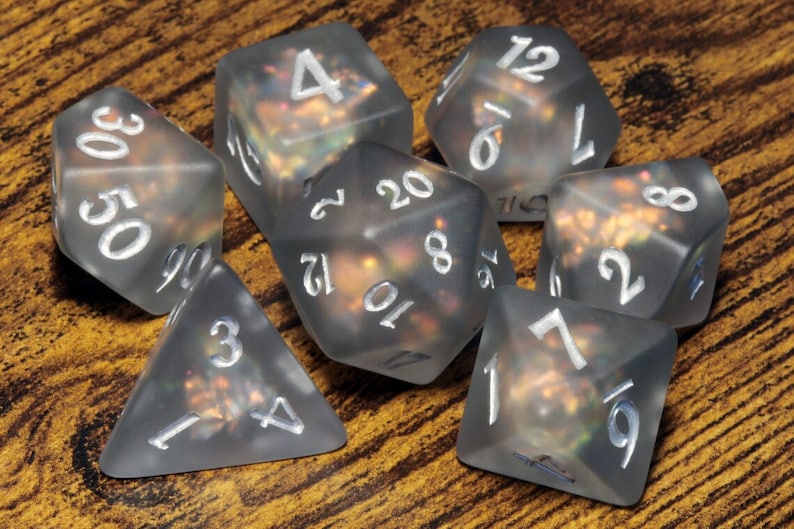 Memento Mori dice set with metal box - The Wizard's Vault