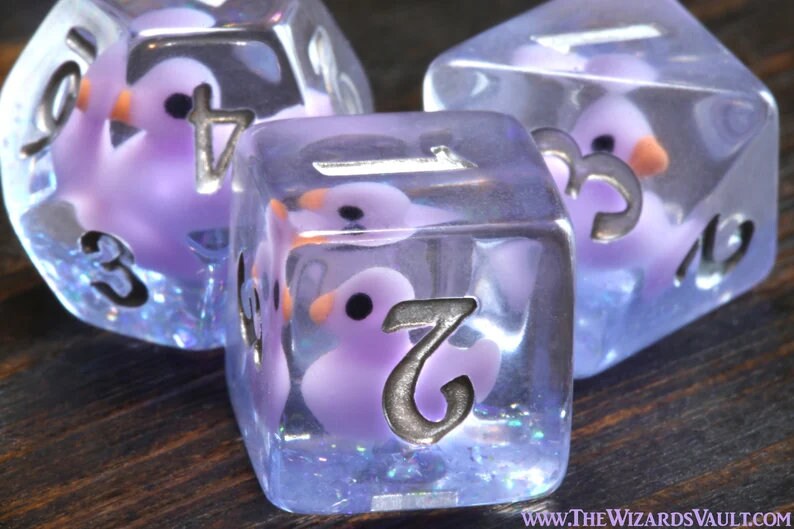 Quack Attack Dice Set and Box