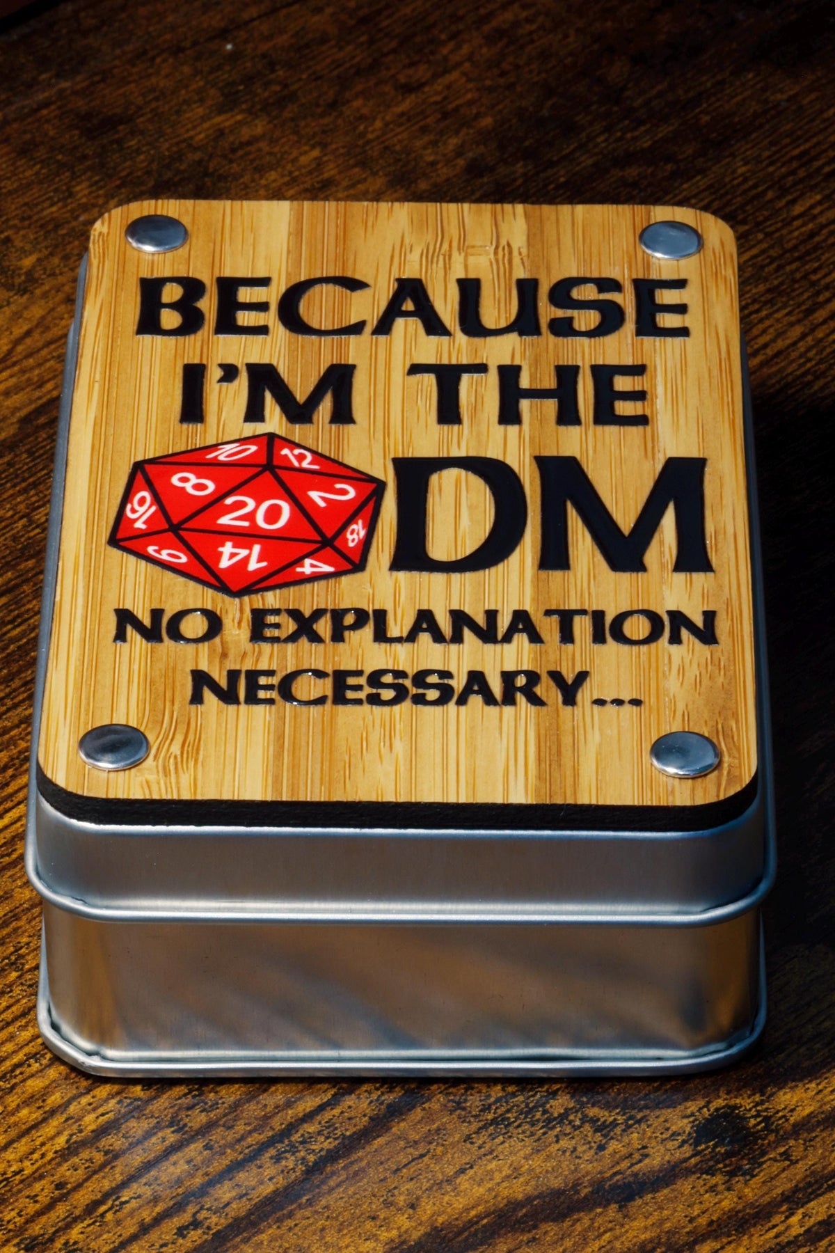 Because I'm the DM Dice Box - The Wizard's Vault