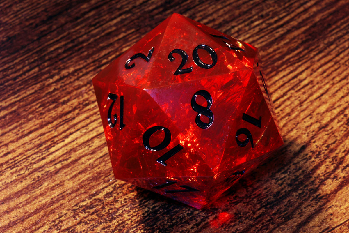 Vampire's Kiss Oversized D20 – Sharp Edge Resin Dice – photo 5