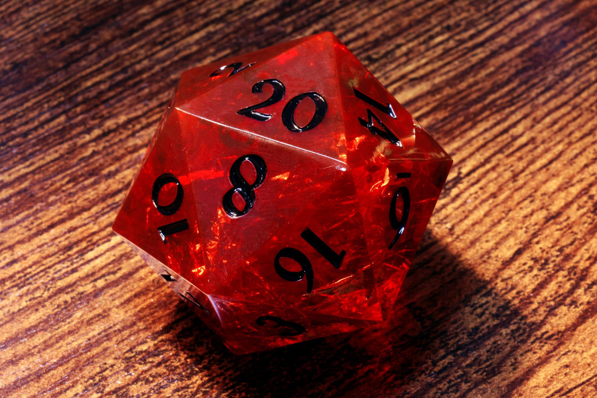 Vampire's Kiss Oversized D20 – Sharp Edge Resin Dice – photo 3