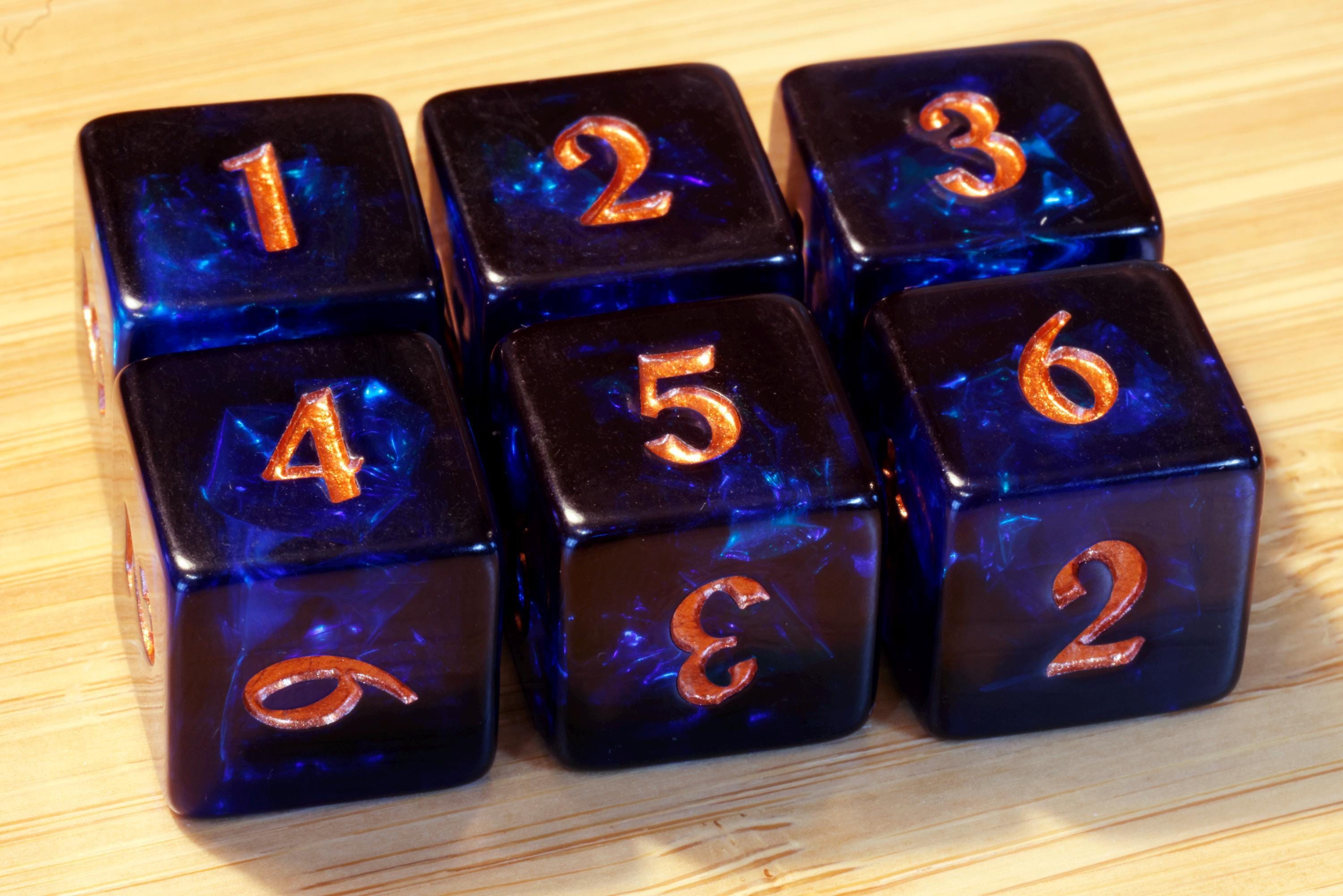 Twilight Opal D6 dice