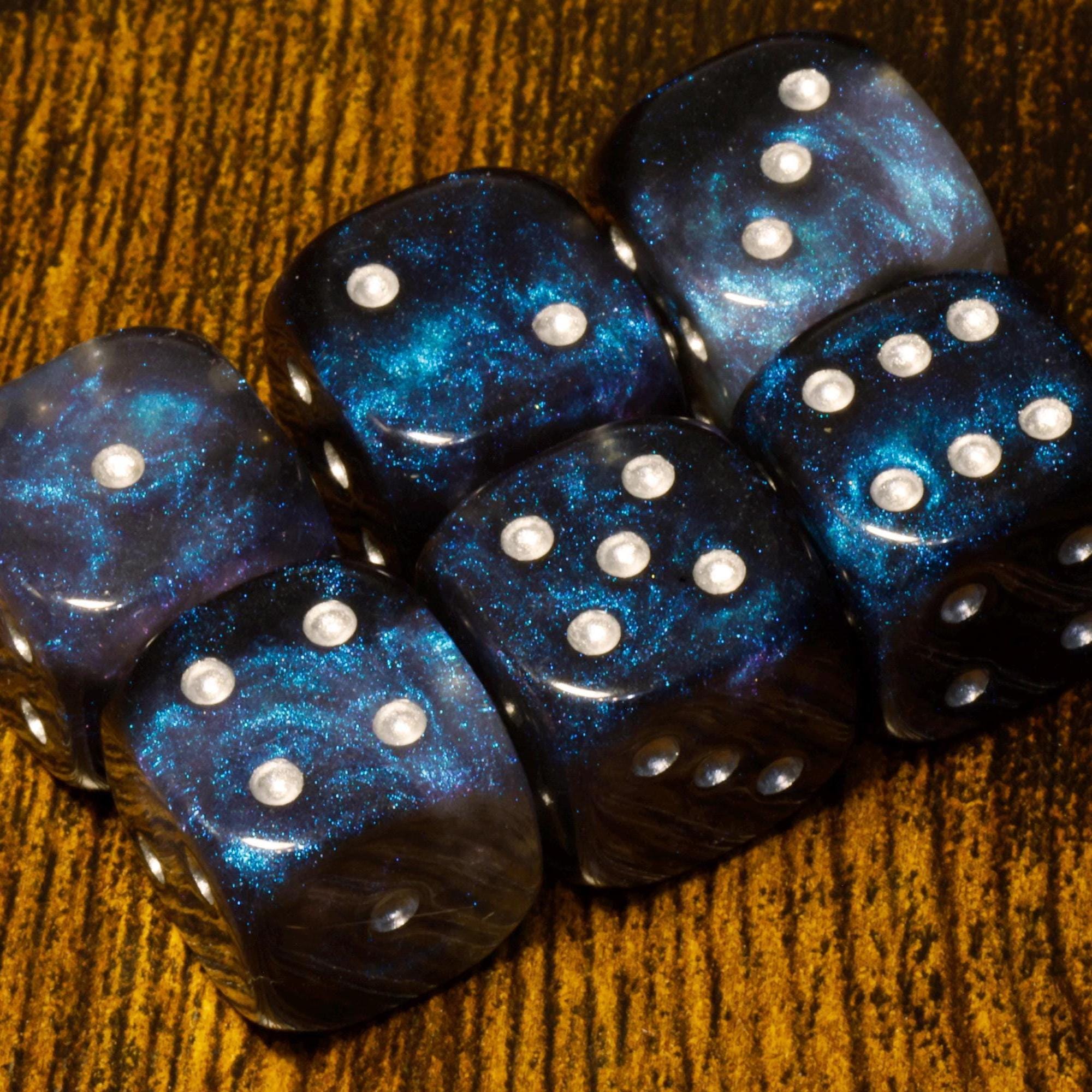Dreamveil Opal pip D6 dice