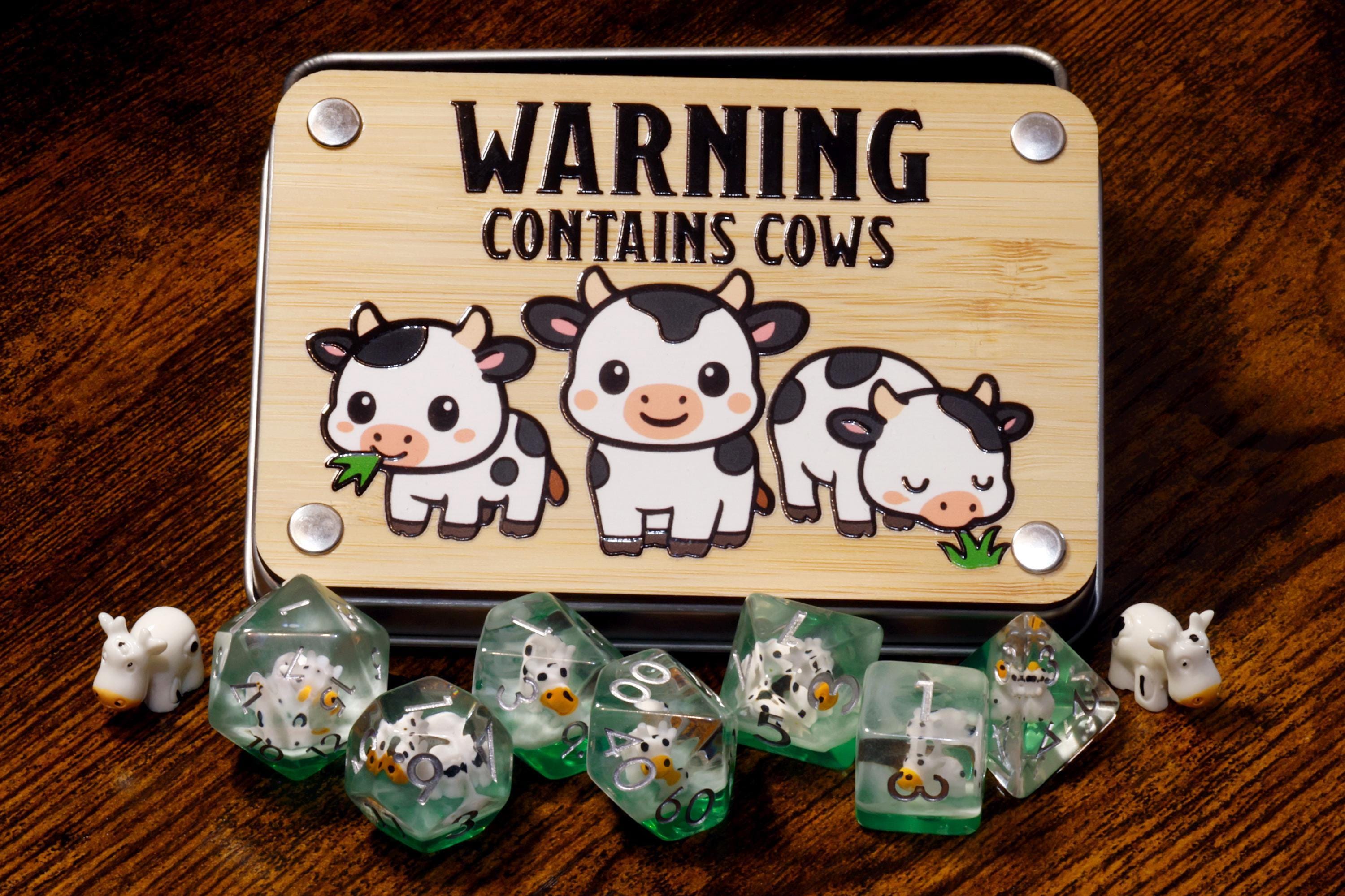 Cow 7-Piece Dice Set