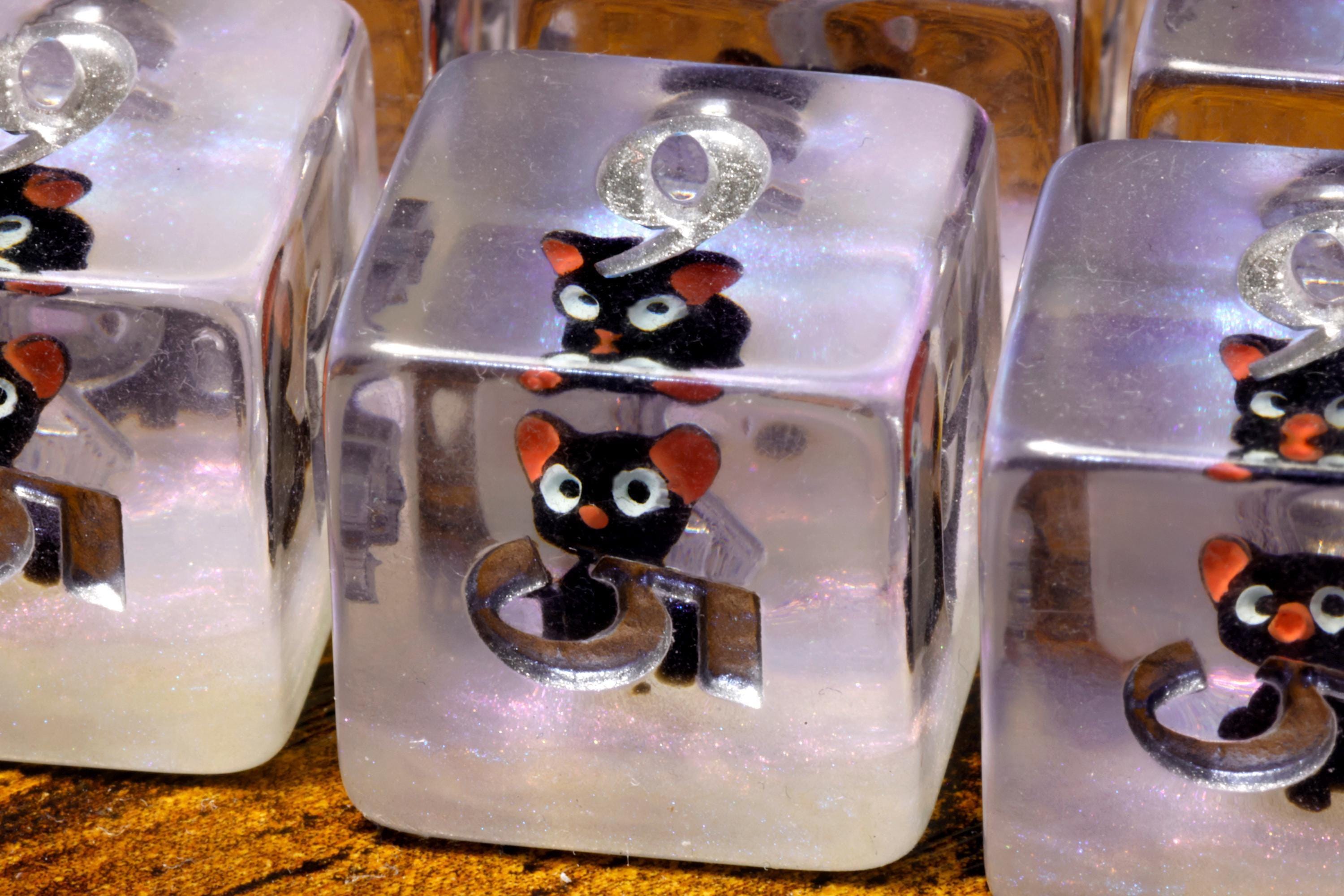 Black Cat D6 dice