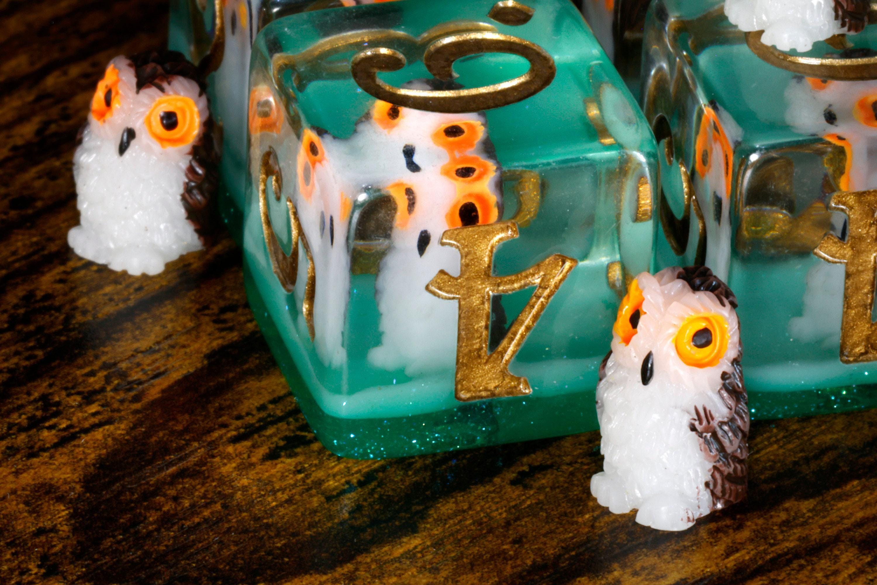 Wise Owl D6 Dice Set - Owl Inside