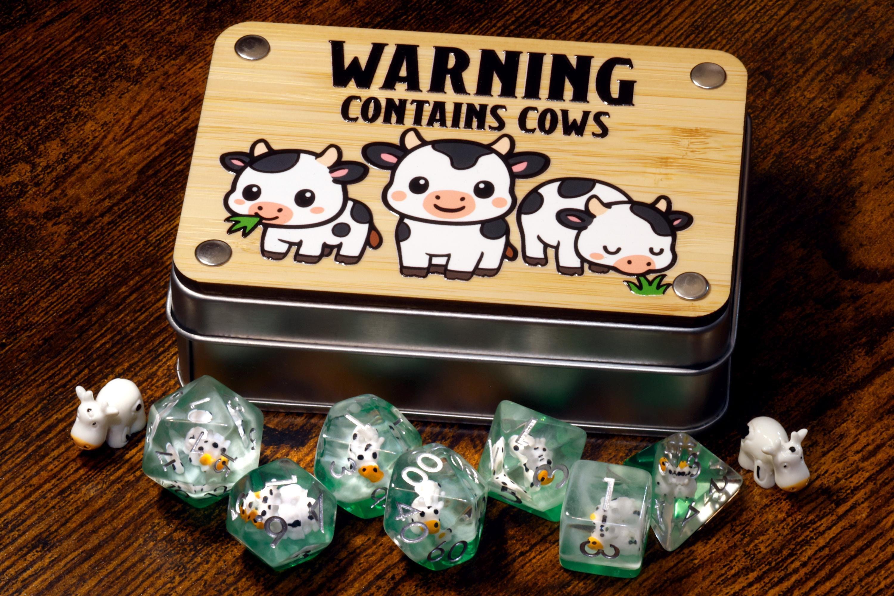 Cow 7-Piece Dice Set