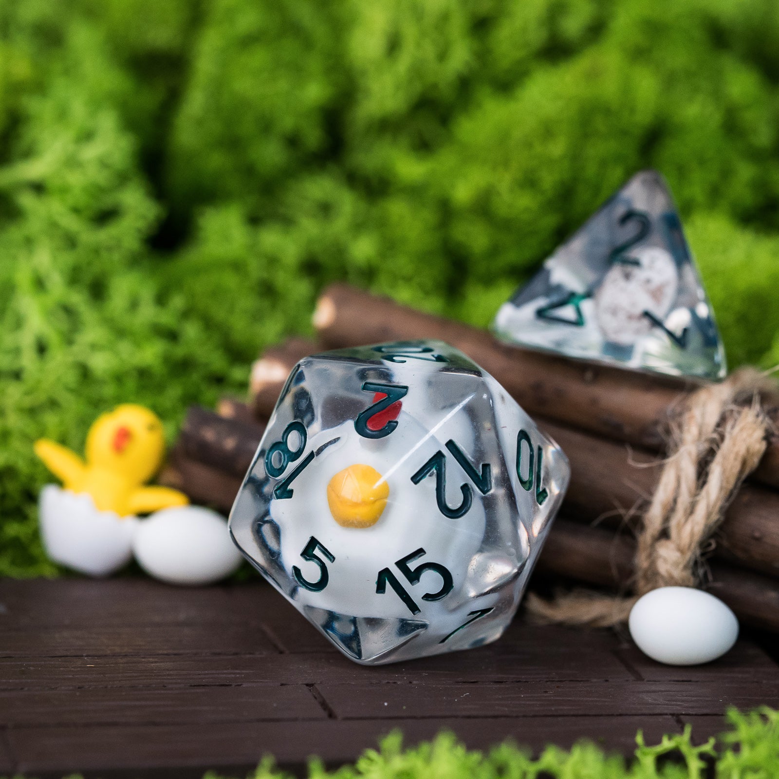 Swarm of Chicken dice set - The Wizard's Vault