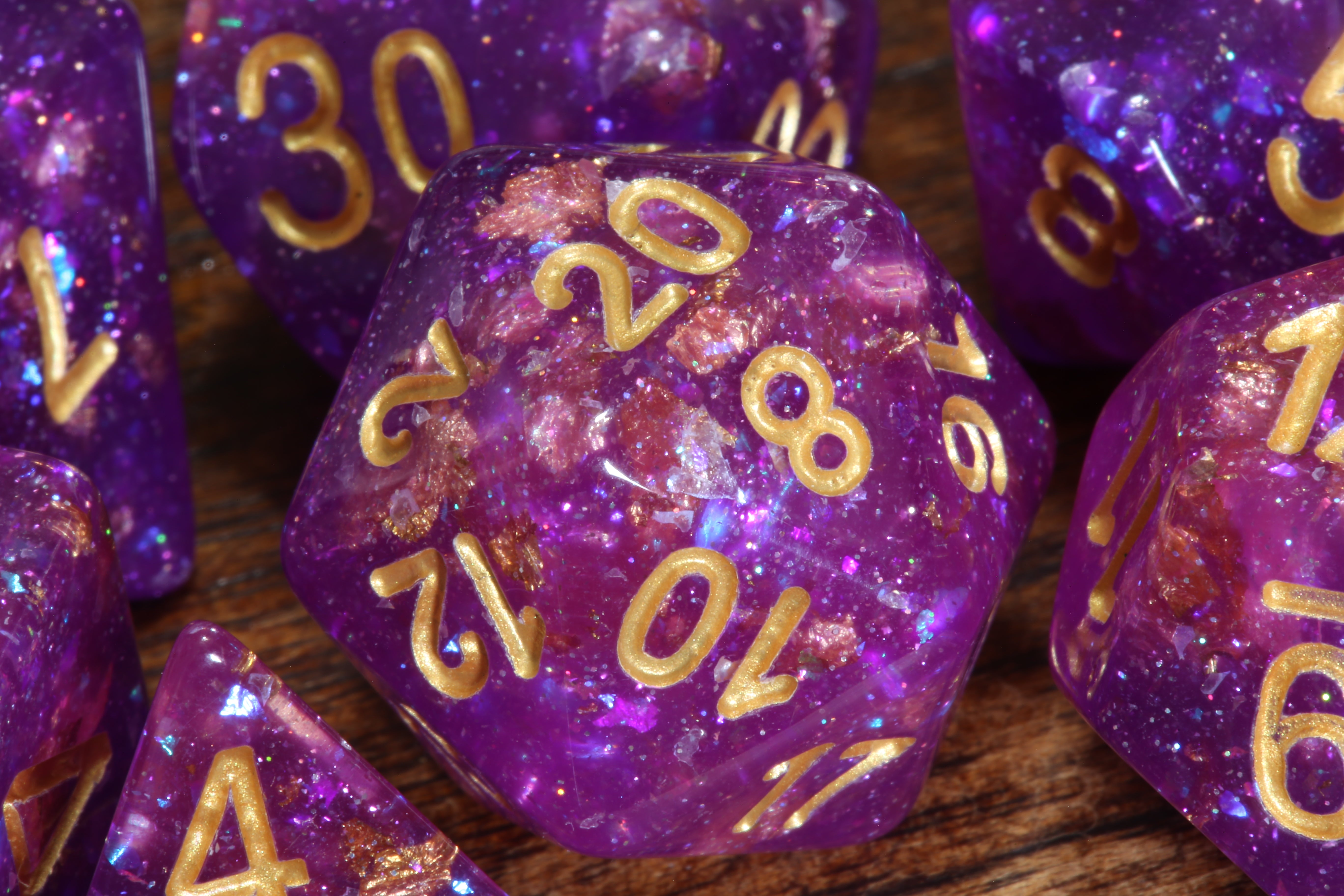 Galactic Orchid Dice Set - The Wizard's Vault
