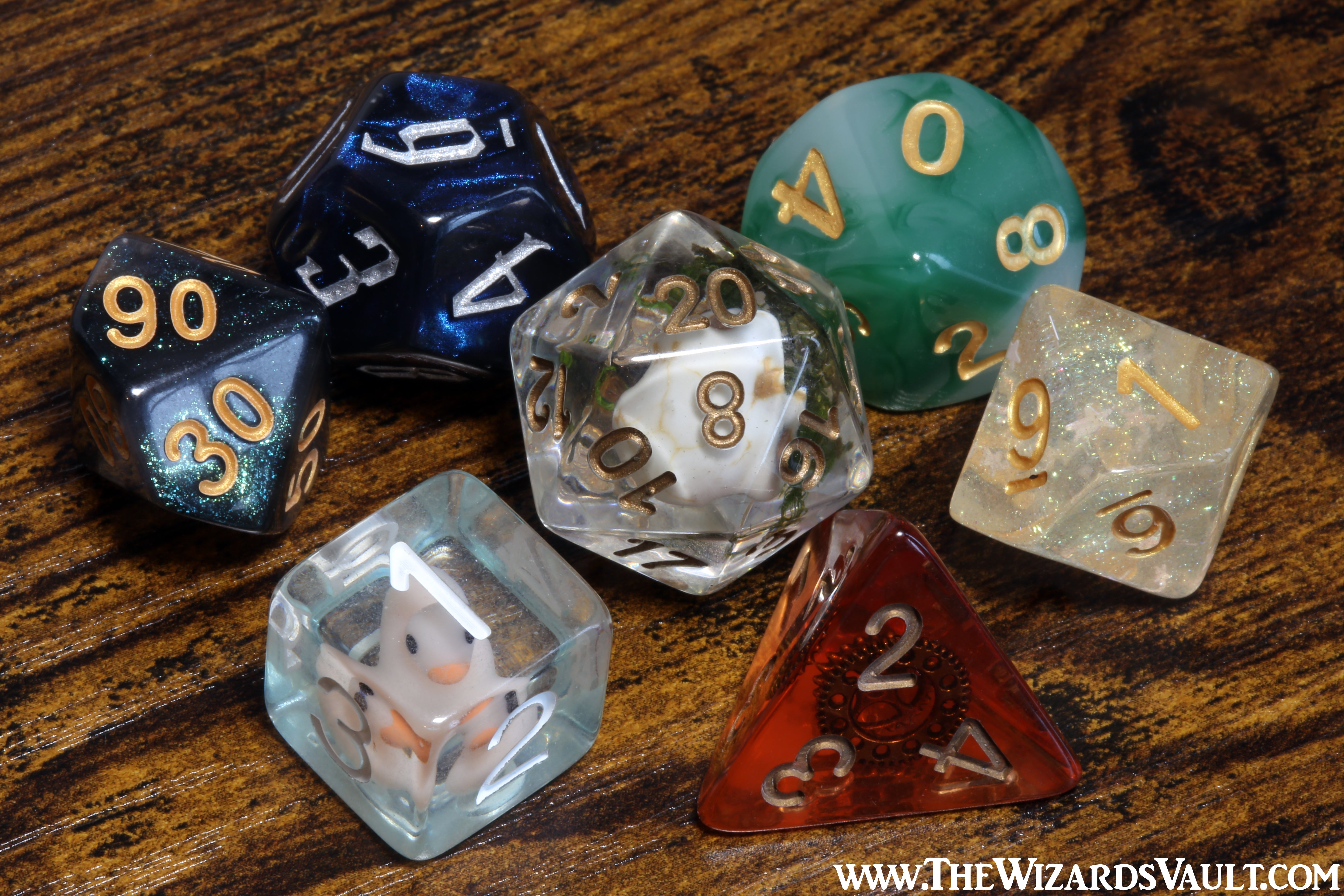 7 Mixed Polyhedral Dice Set - The Wizard's Vault
