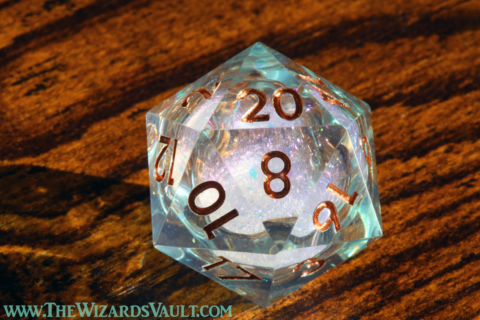 Treasure of Atlantis dice set - Liquid Core sharp edge dice - The Wizard's Vault