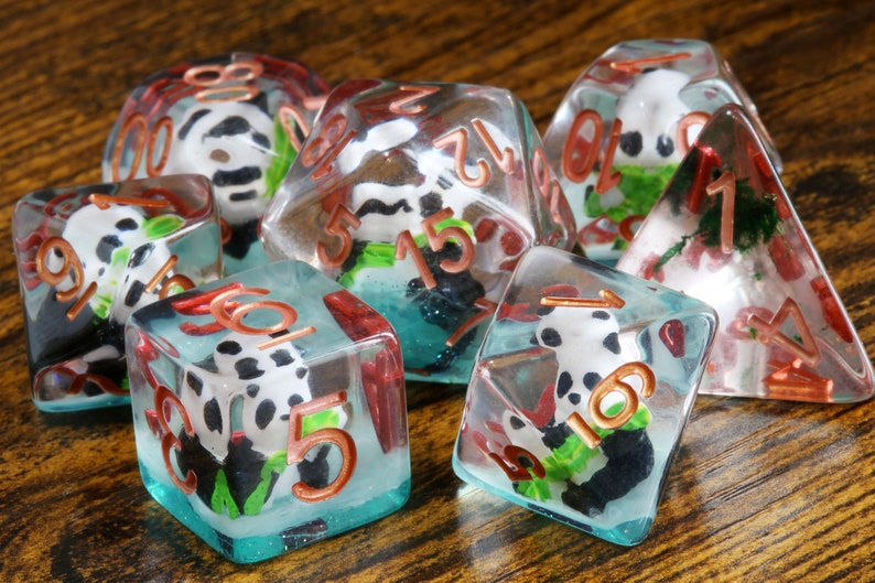 Panda dice set - The Wizard's Vault