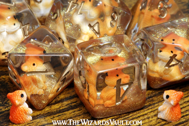 Hamster dice set - The Wizard's Vault