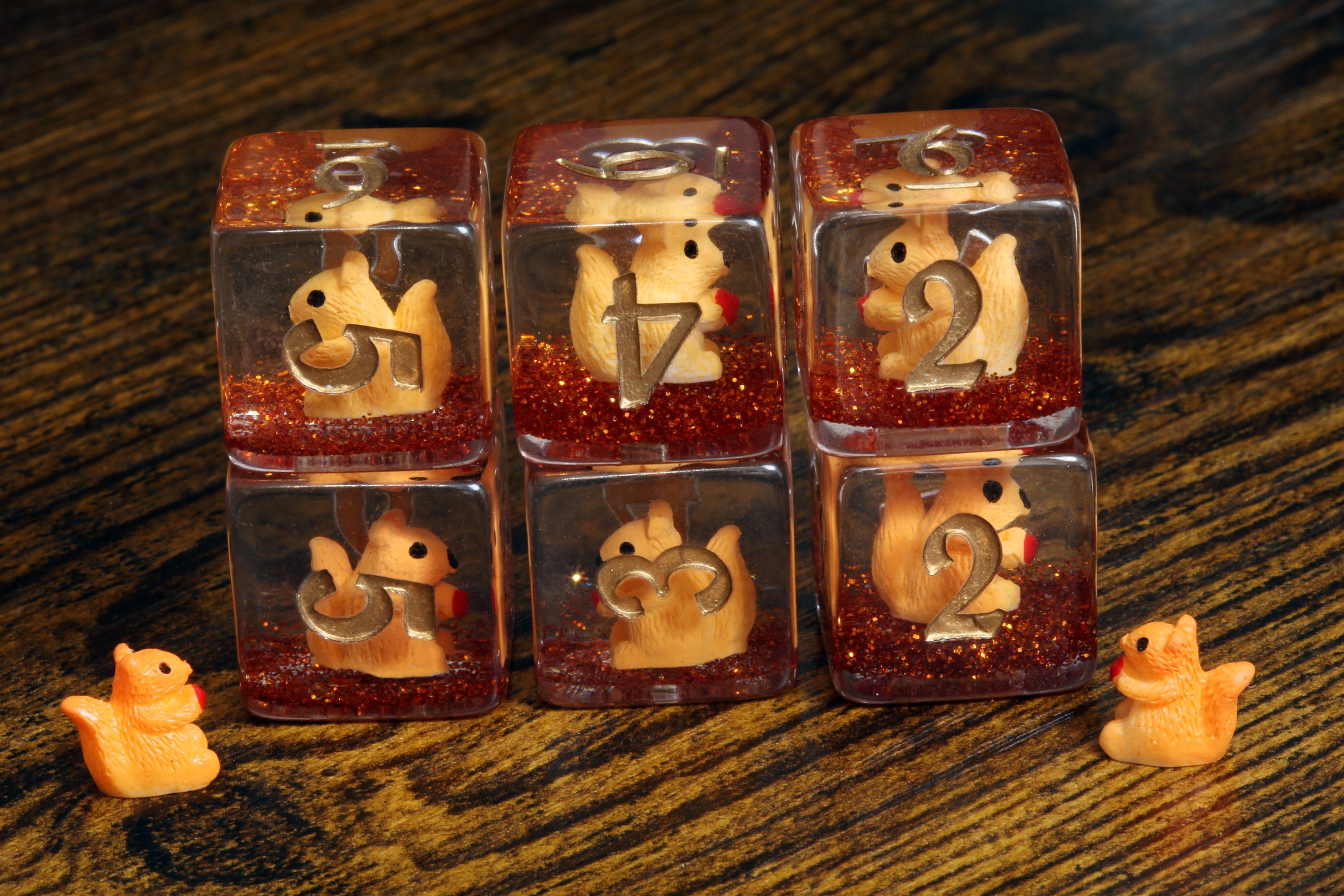Squirrel D6 dice - The Wizard's Vault