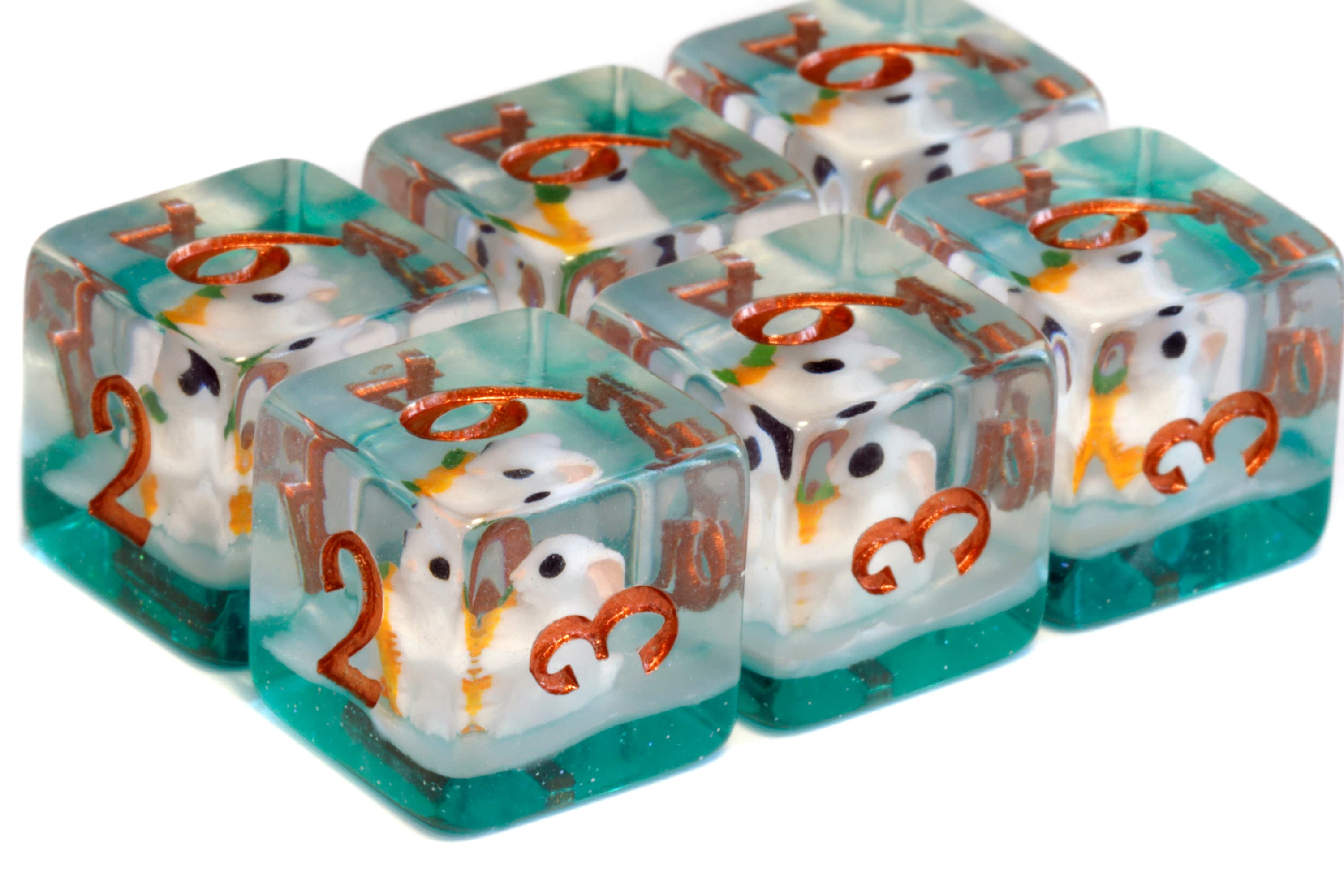 Bunny's Boon D6 Dice - Rabbit-Themed - The Wizard's Vault