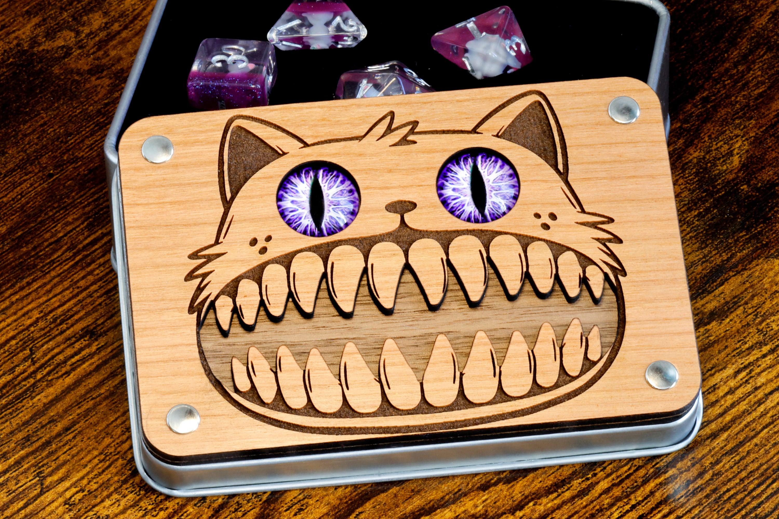 Meowmic Box and Lucky Whiskers dice set