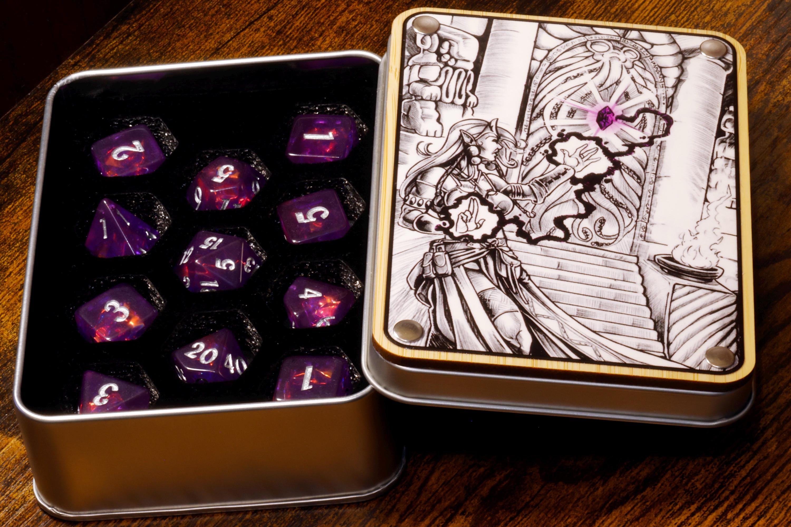 Eldritch Portal Dice Box &  11-Piece Dice Set