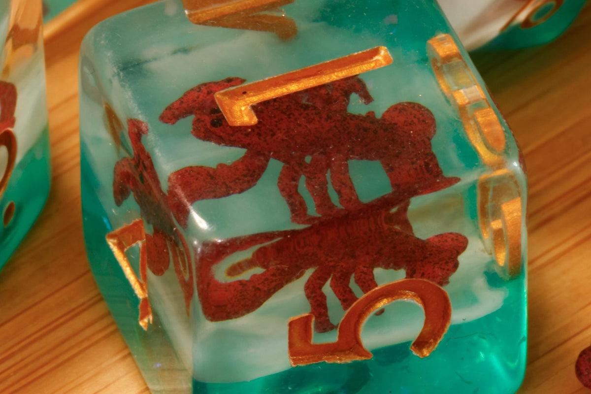 Lobster Dice Set & Box – Lobster Inclusions