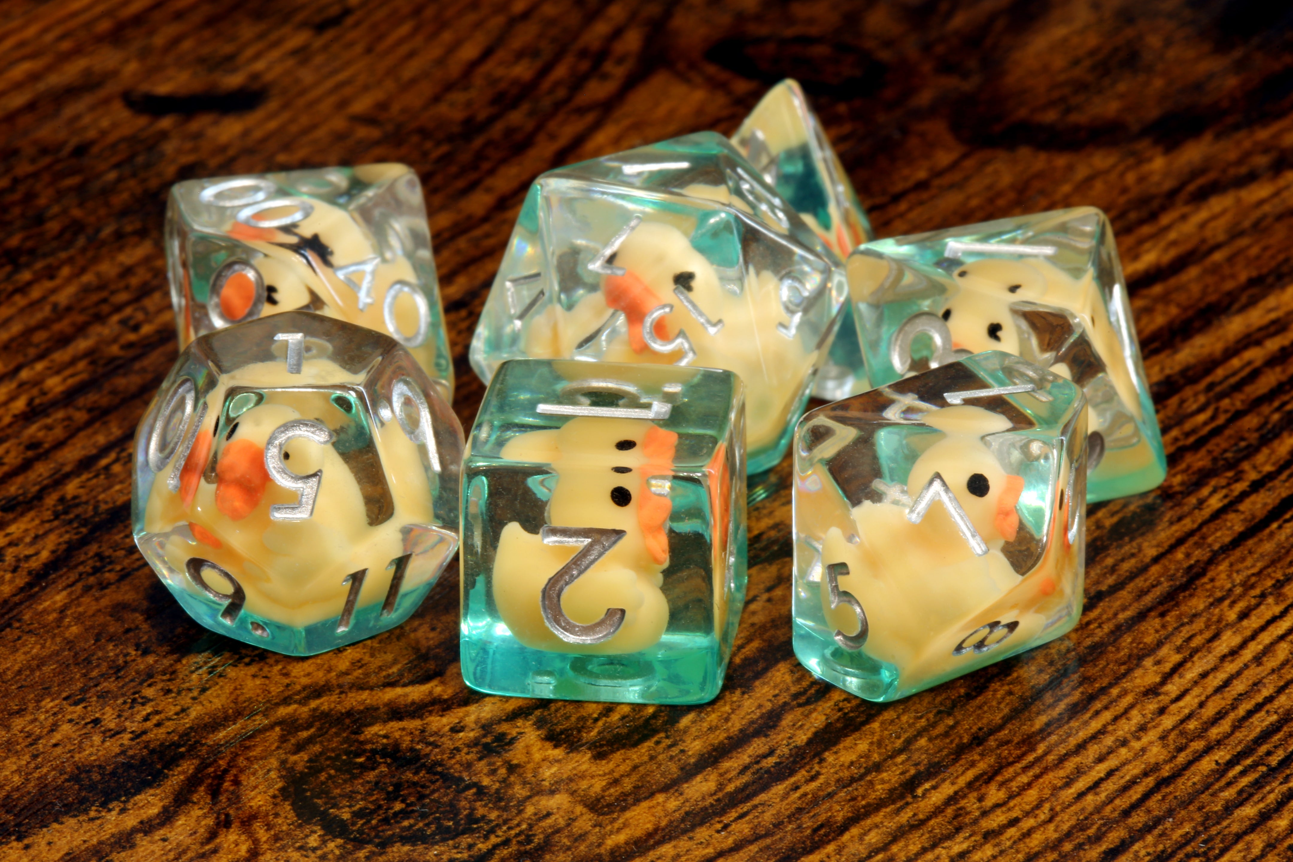 Yellow duck dice Set - The Wizard's Vault