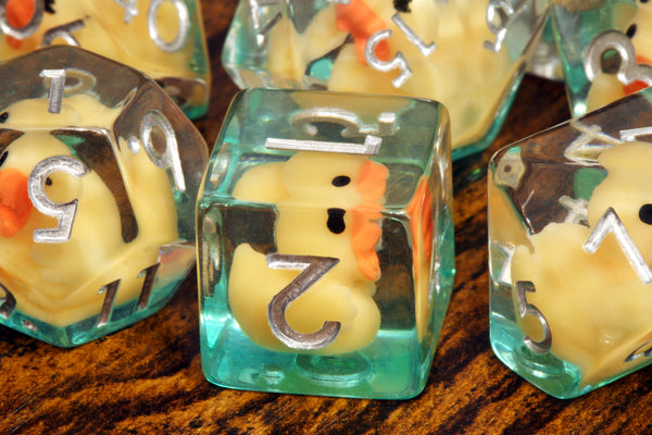 Yellow duck dice Set