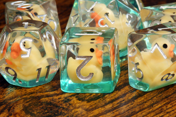 Yellow duck dice Set