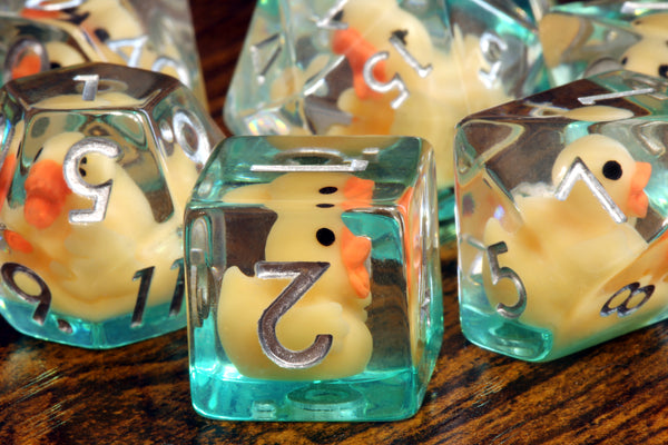 Yellow duck dice Set